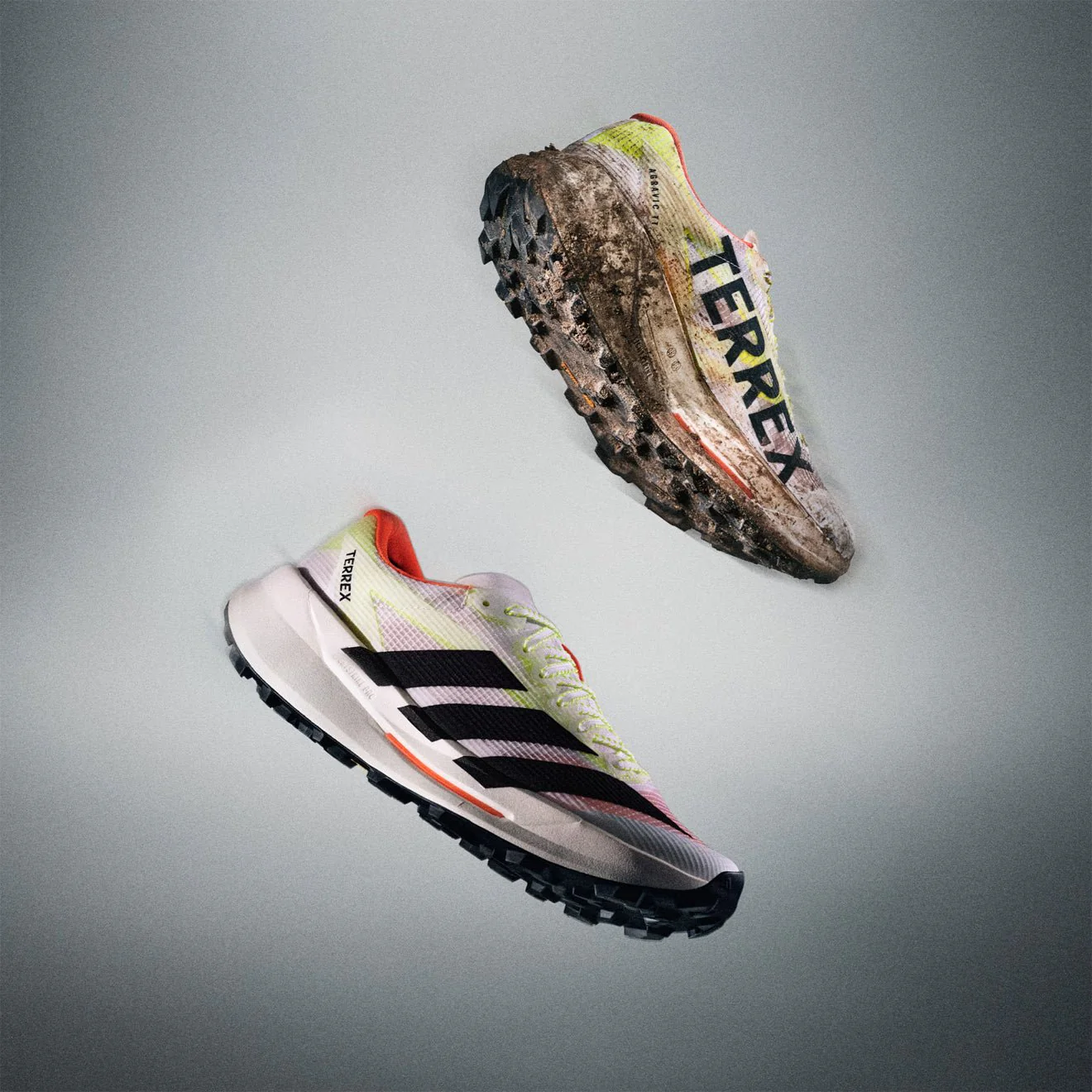 Adidas Terrex Agravic TT Trail Running Shoe Cloud White / Core Black / Impact Orange - Image 8
