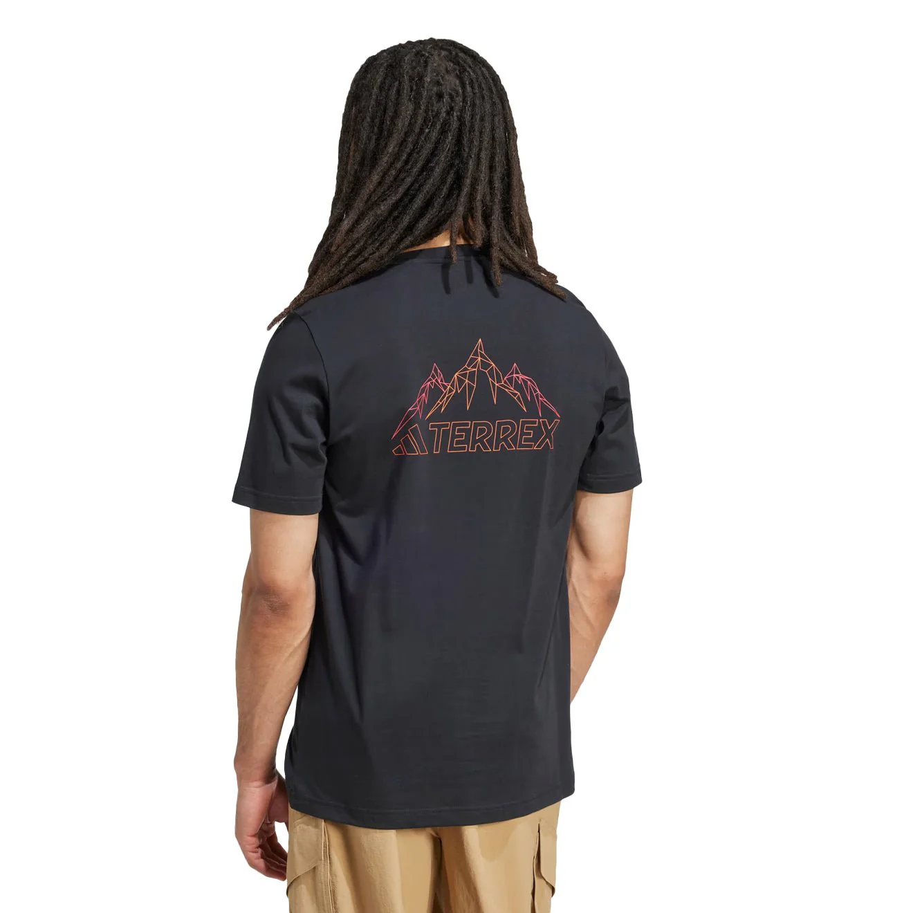 Adidas Terrex Graphic T-Shirt Black / Semi Impact Orange - Image 3