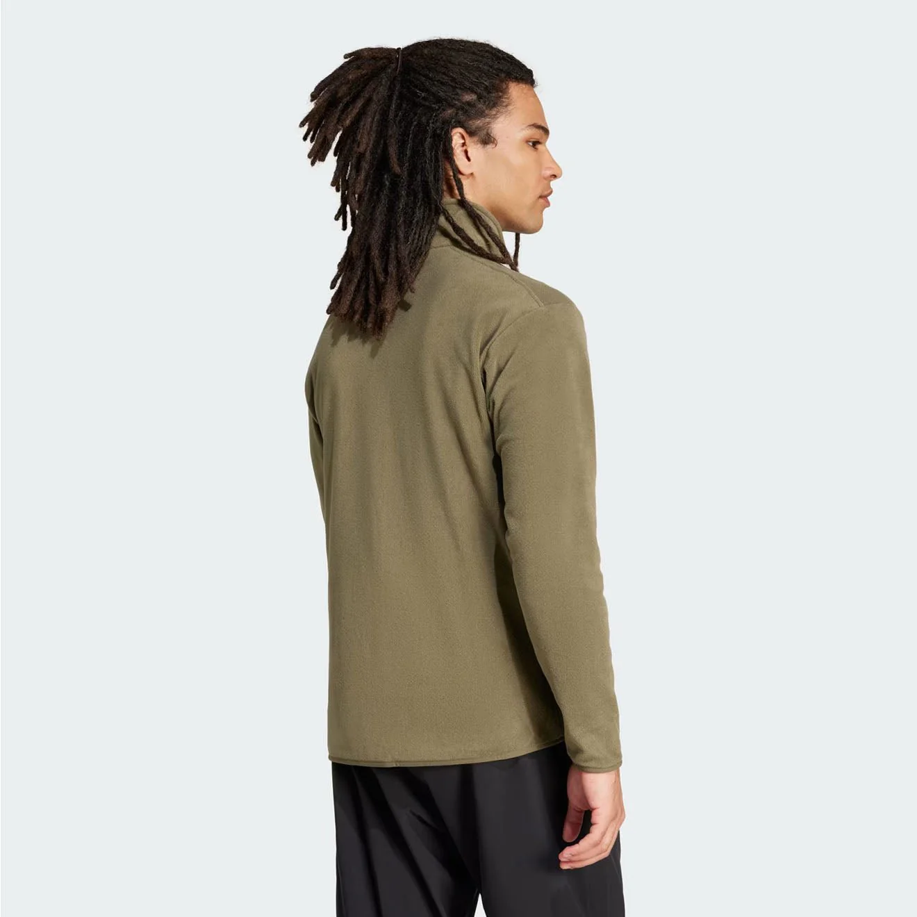 Adidas Terrex Essential Full Zip Fleece Olive Strata - Image 3