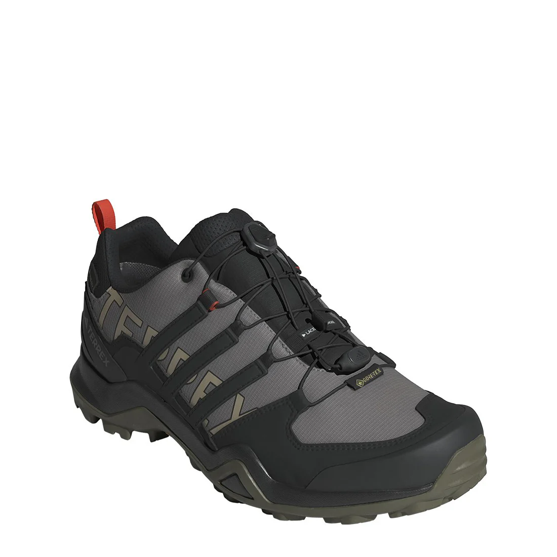 Adidas Terrex Swift R2 Gore-Tex Hiking Shoes Charcoal Grey / Core Black / Olive Stratus - Image 5