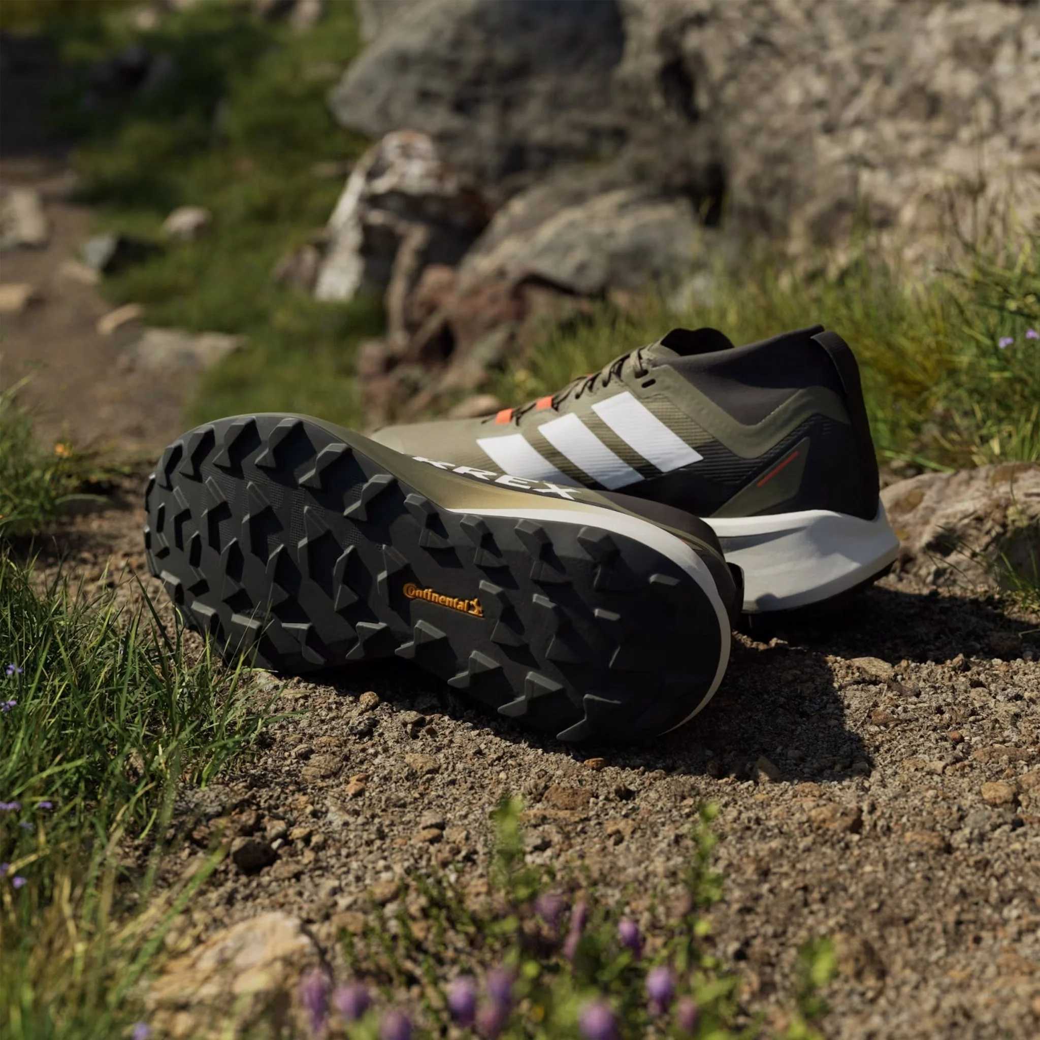 Adidas Terrex trail running shoes Agravic Black / Green - Image 5
