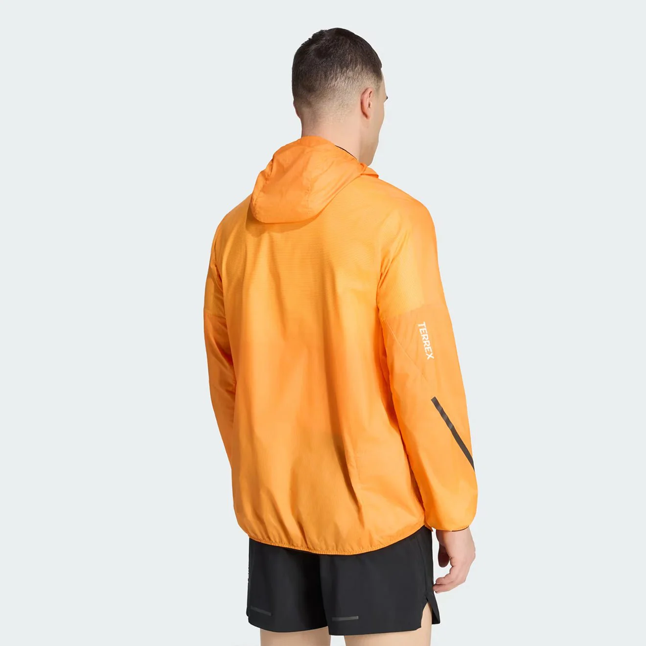 Adidas Terrex Xperior Clima365 Light Windweave Jacket Semi Impact Orange / Pure Tangerine - Image 3