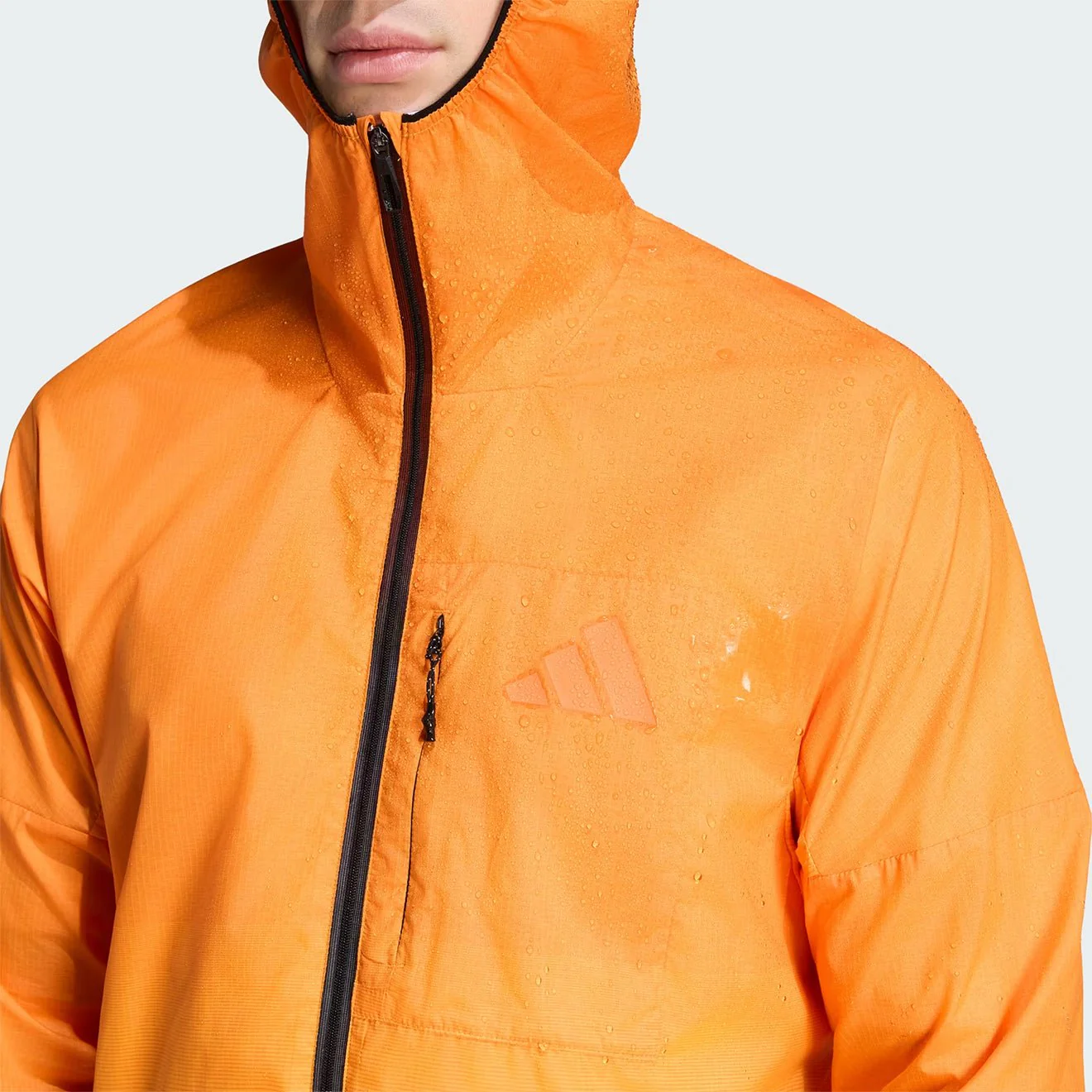 Adidas Terrex Xperior Clima365 Light Windweave Jacket Semi Impact Orange / Pure Tangerine - Image 4