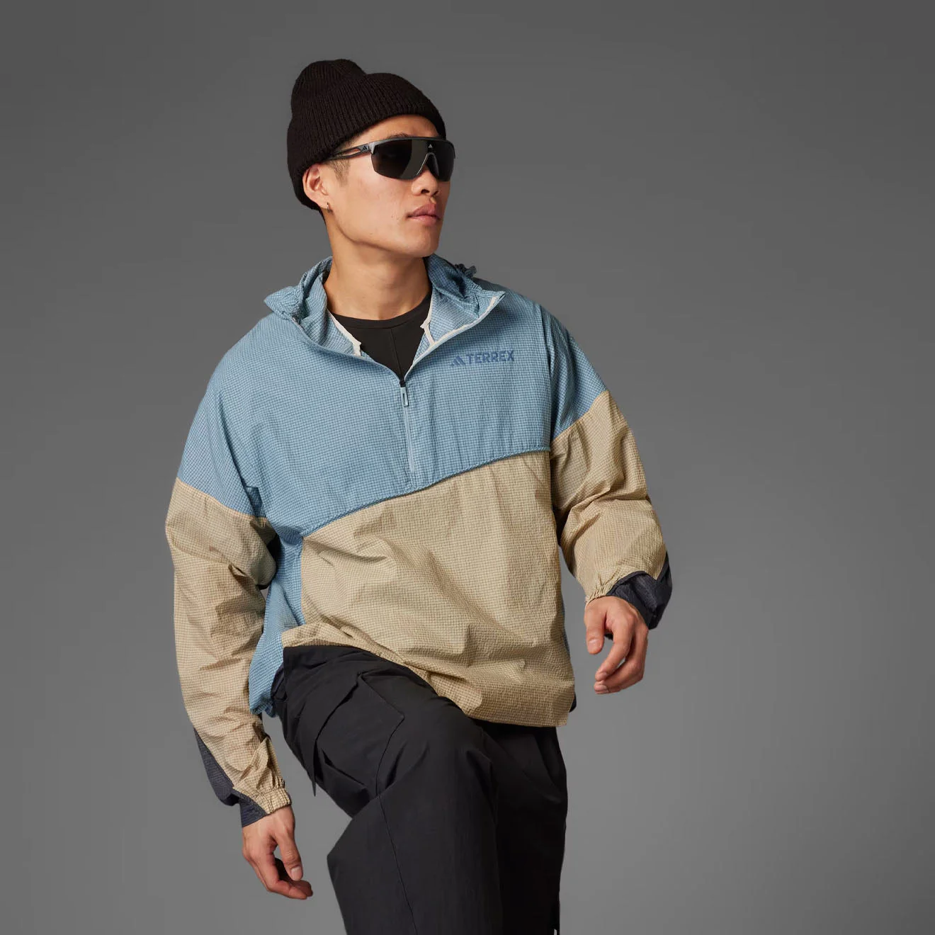 Adidas Terrex XPL Jacket Wind Blue / Grey - Image 2