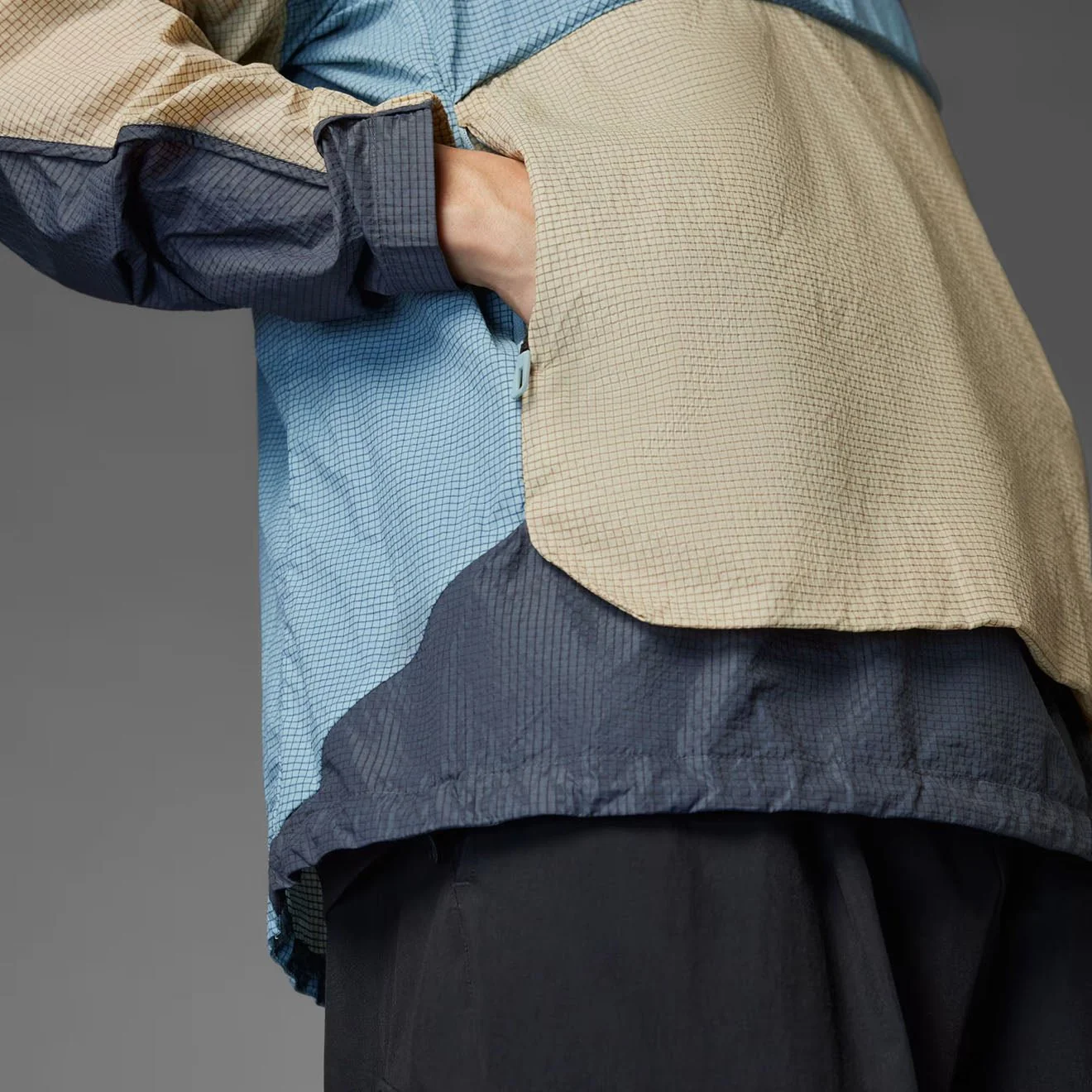 Adidas Terrex XPL Jacket Wind Blue / Grey - Image 3