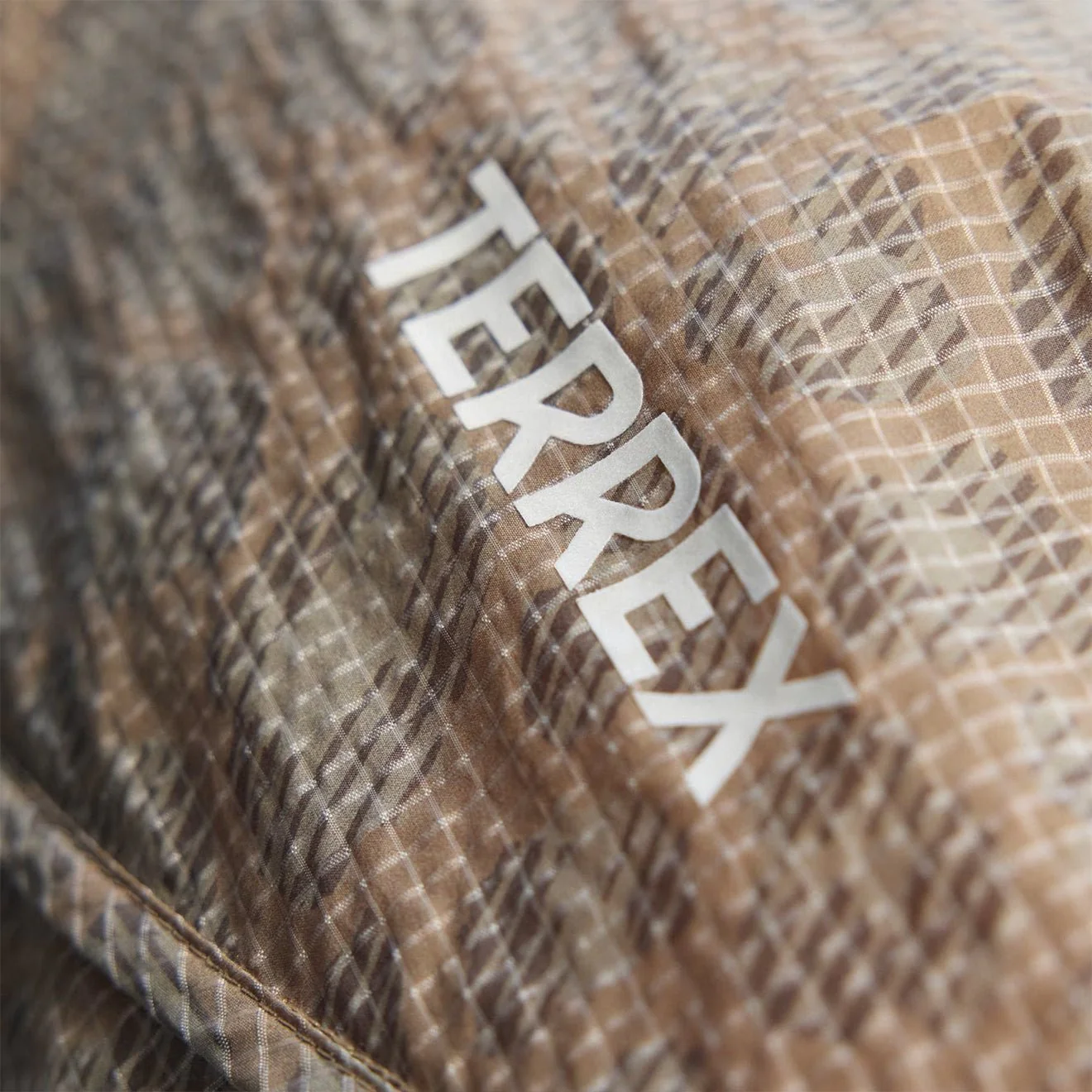 Adidas Terrex Xploric Clima365 Printed Wind Anorak Jacket Blanch Cargo / Cardboard / Brown Oxide - Image 5
