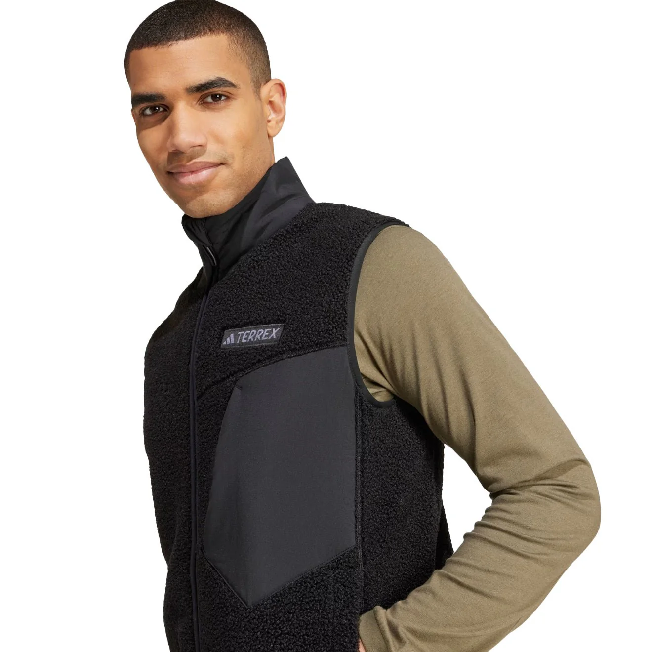Adidas Terrex Xploric High Pile Fleece Vest Black - Image 4
