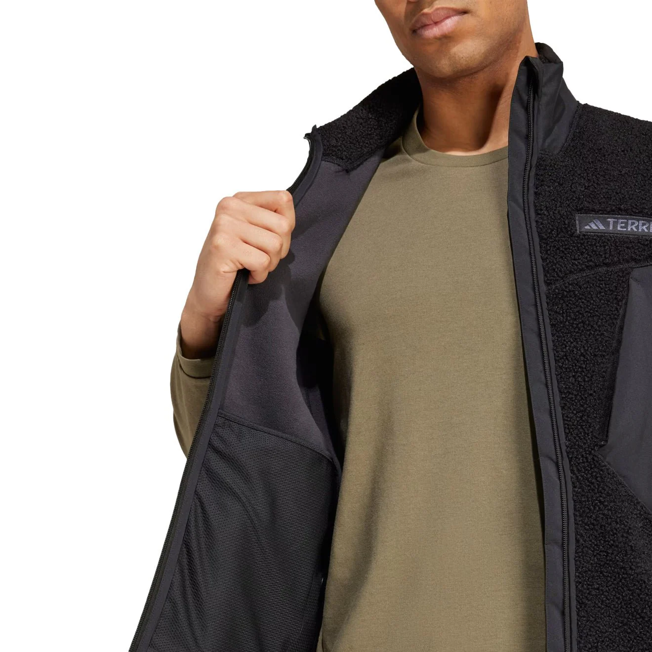 Adidas Terrex Xploric High Pile Fleece Vest Black - Image 5
