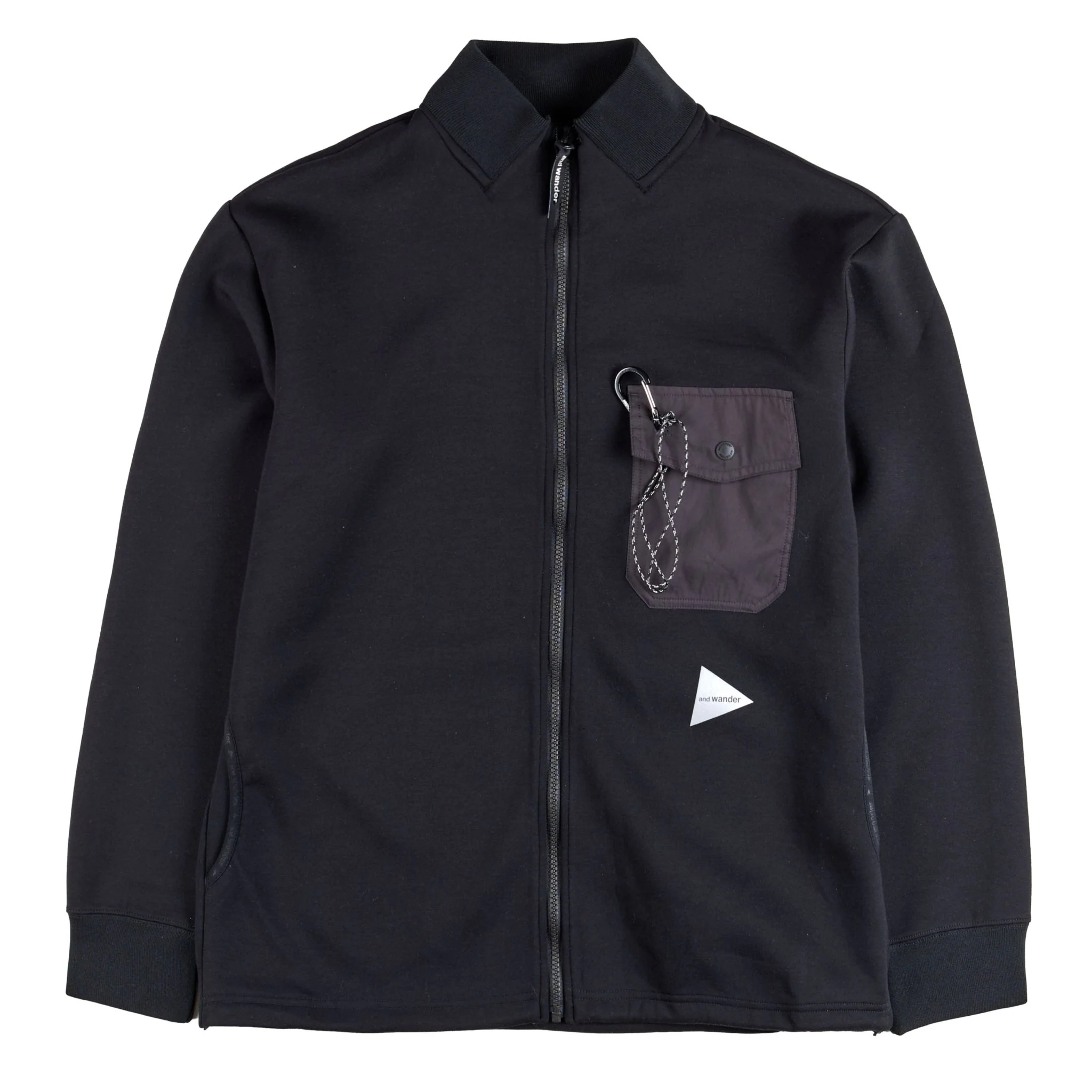 And Wander Airly Warm Full Zip Black