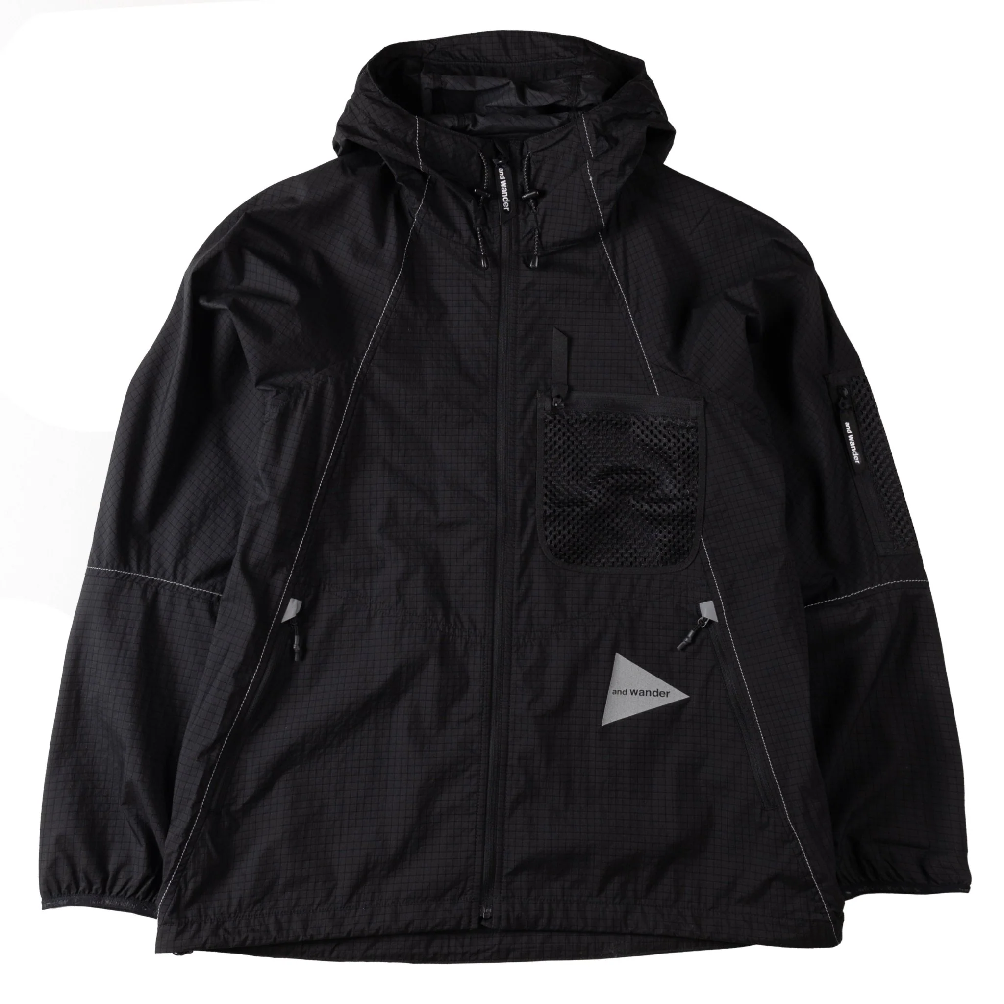And Wander Breath Rip Hoodie Black