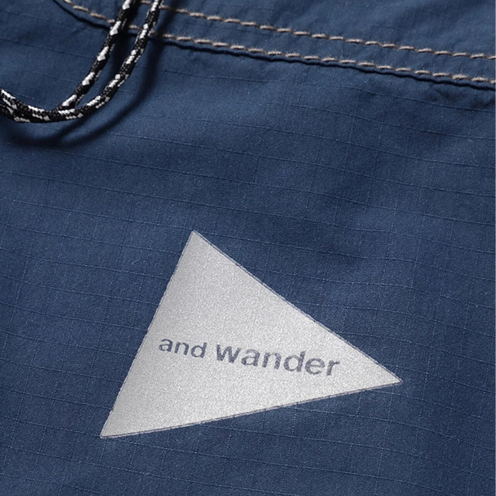And Wander Cordura Cotton Rip Shirt Jacket Blue - Image 6
