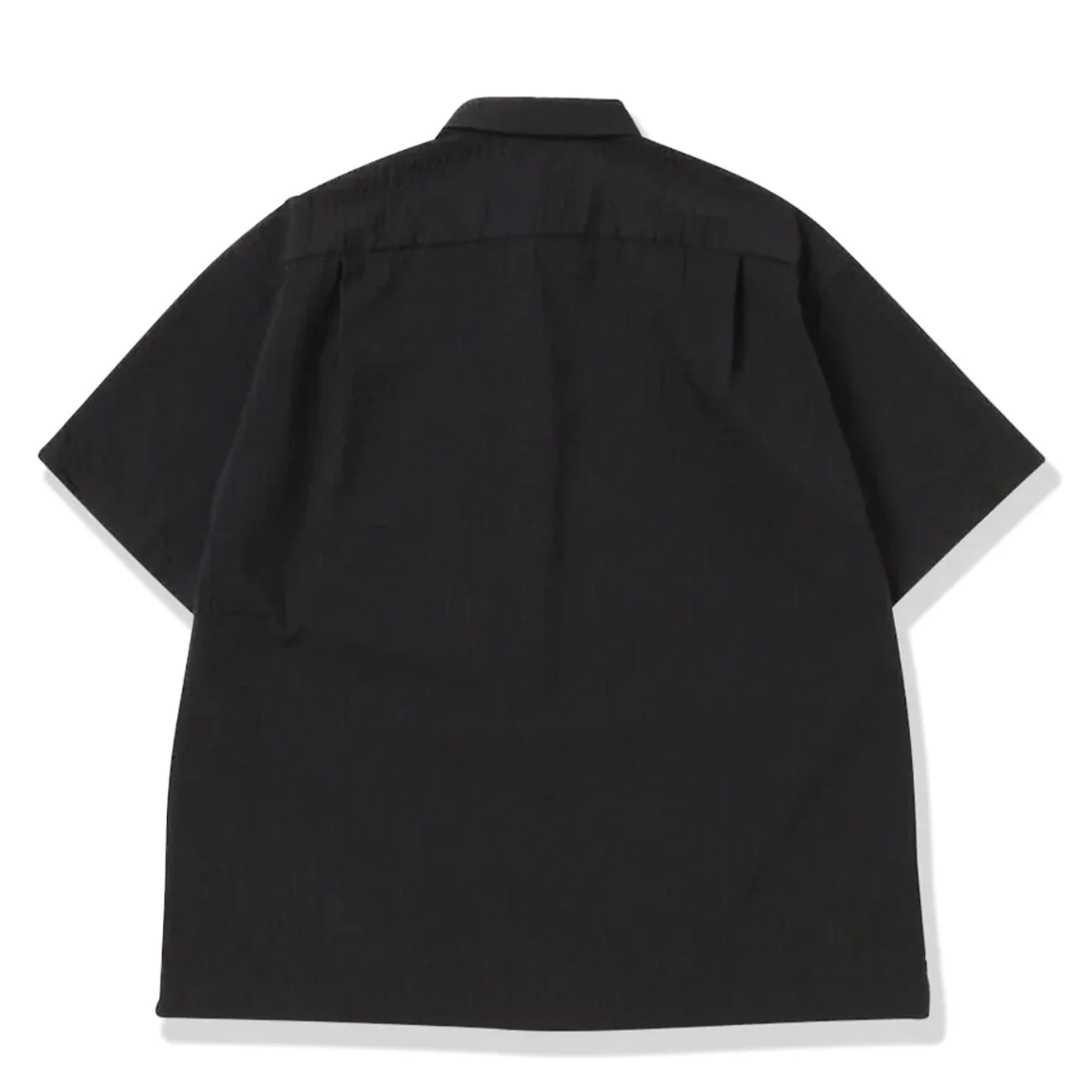 And Wander Dry Soft Seersucker S/S Shirt Navy - Image 2