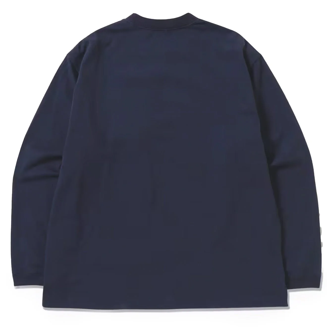 And Wander Heavy Cotton Pocket L/S Tee Navy - Image 2