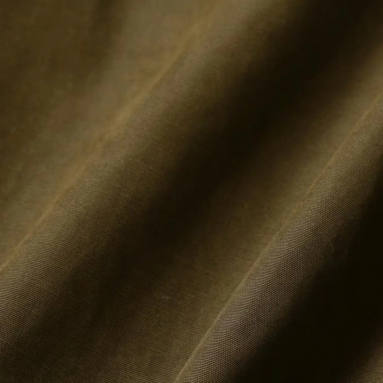 And Wander High Count Cloth Wide Pants Dark Khaki - Image 3