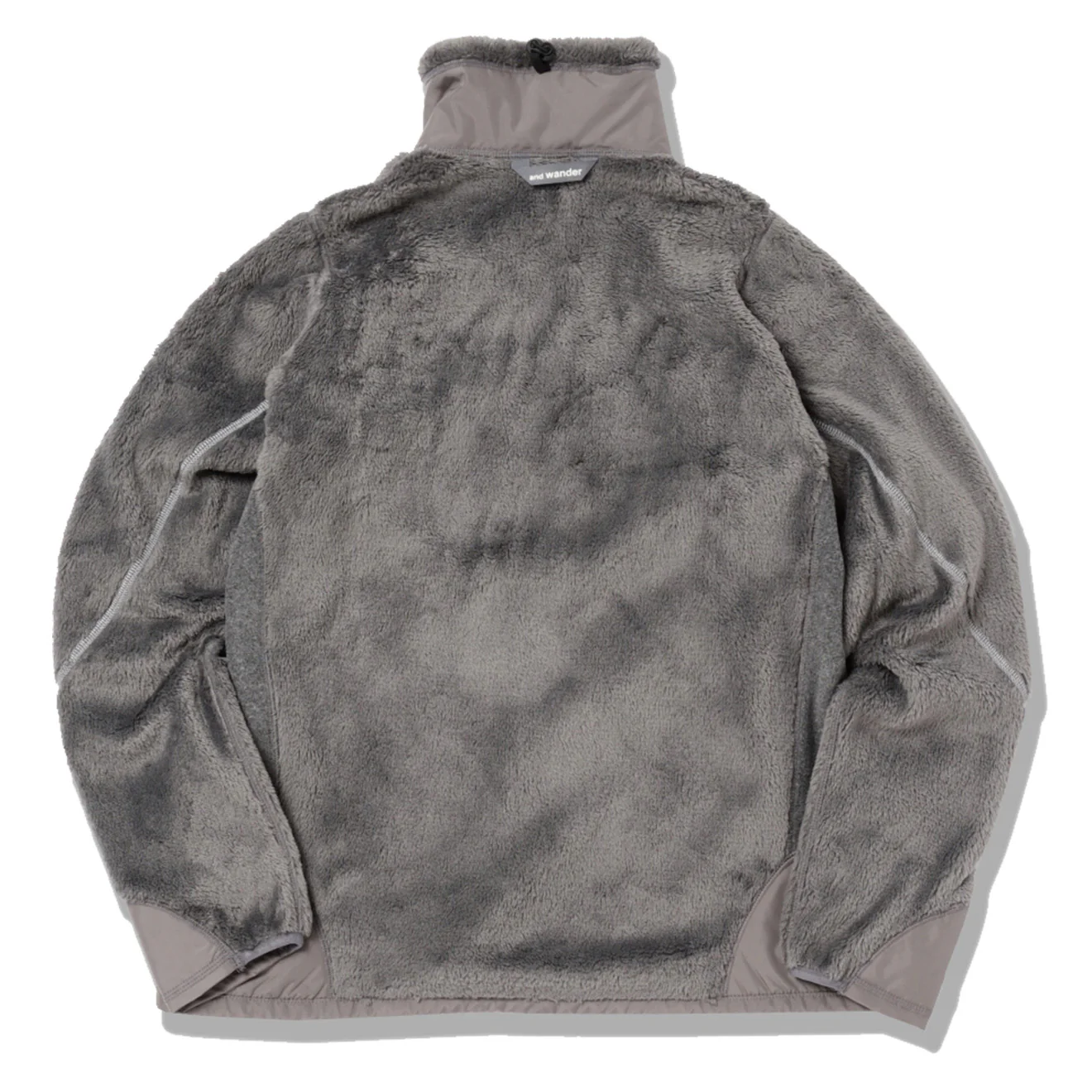 And Wander High Loft Fleece Jacket Dark Gray - Image 2