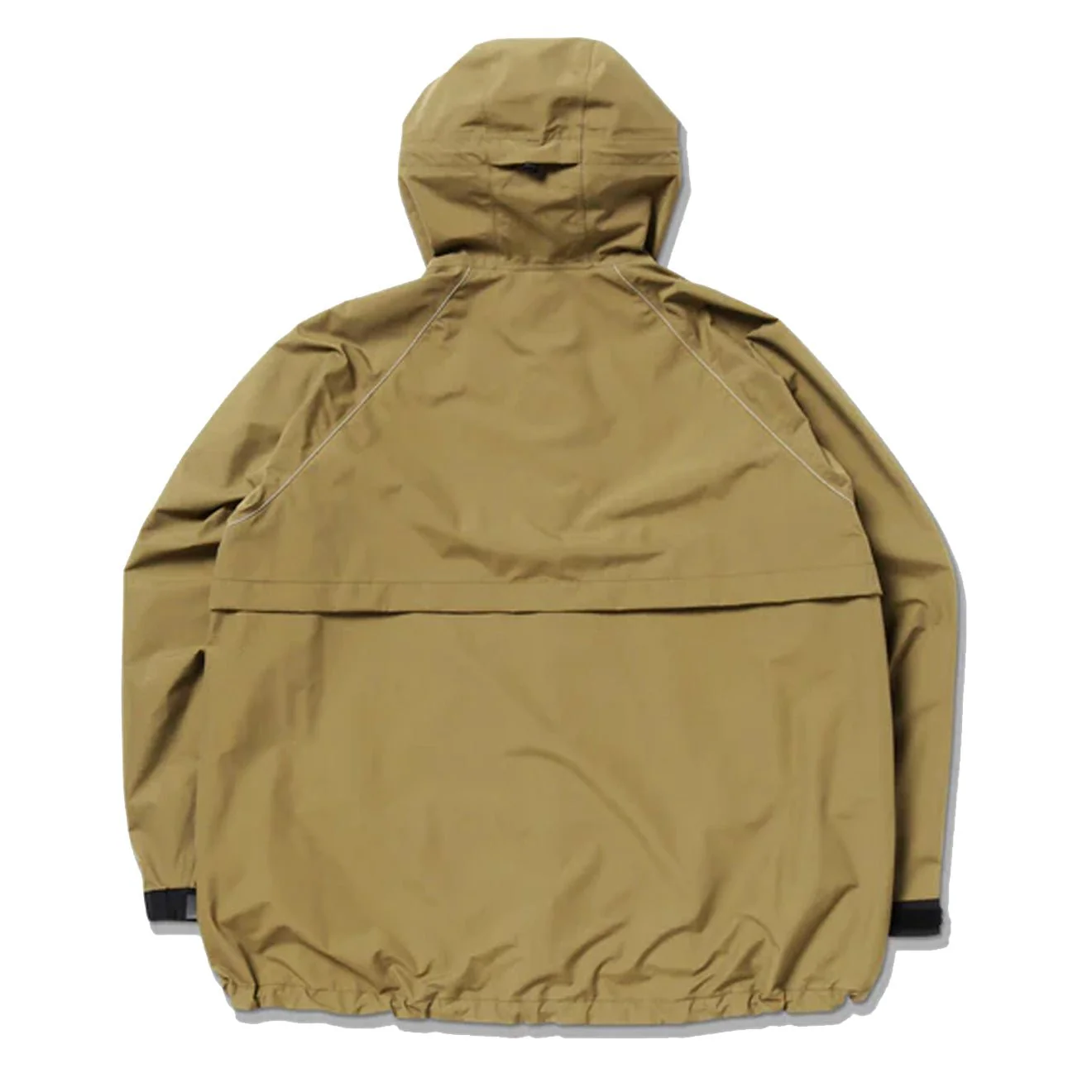 And Wander Loose Fitting Rain Jacket Yellow Olive - Image 2