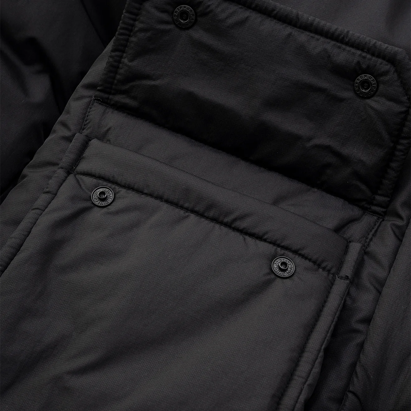 And Wander x Maison Kitsune Insulation Jacket Black - Image 15