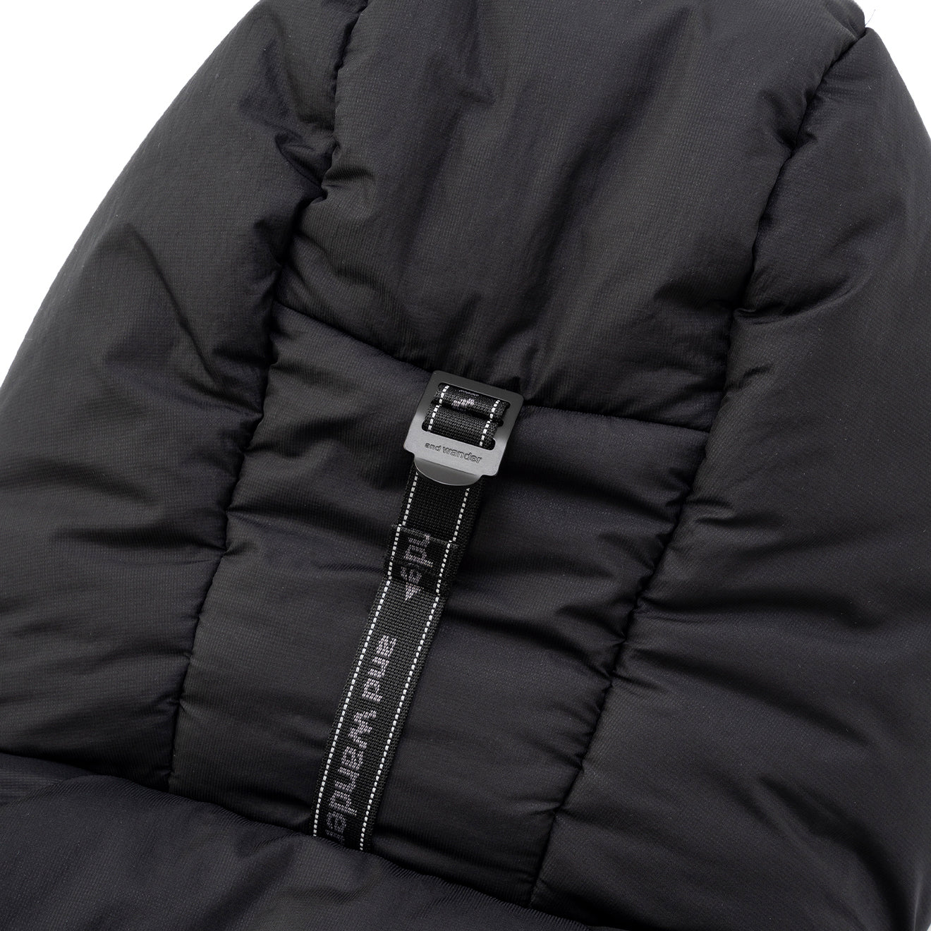And Wander x Maison Kitsune Insulation Jacket Black - Image 3
