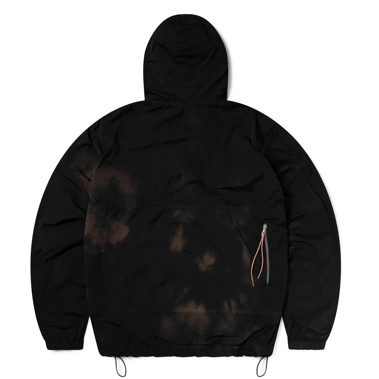 Aries Rag Dye Hooded Windcheater Jacket Brown - Image 2