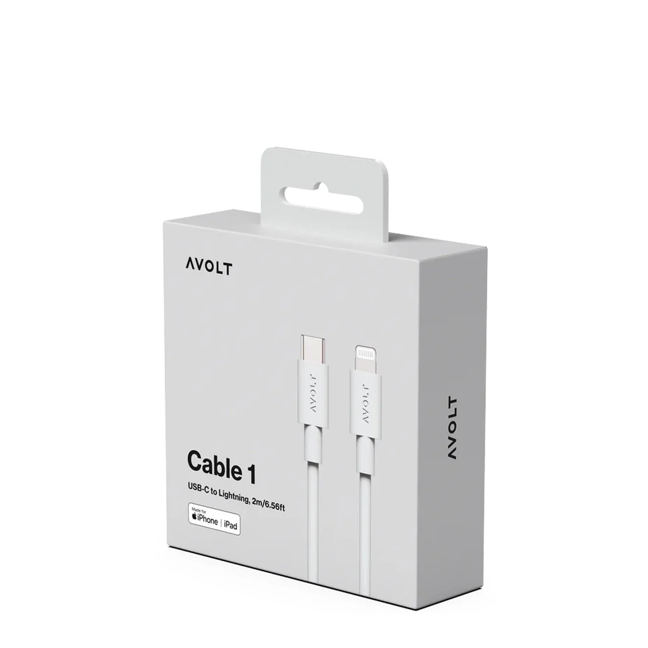 Avolt Cable 1 USB-C to Lightning 2m Gotland Grey - Image 3