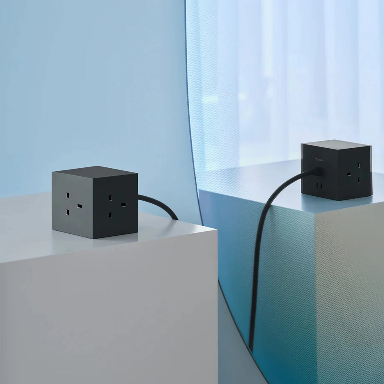Avolt Square 1 USB-C 1.8m Extension Lead (30W) and Magnetic Base Stockholm Black - Image 5