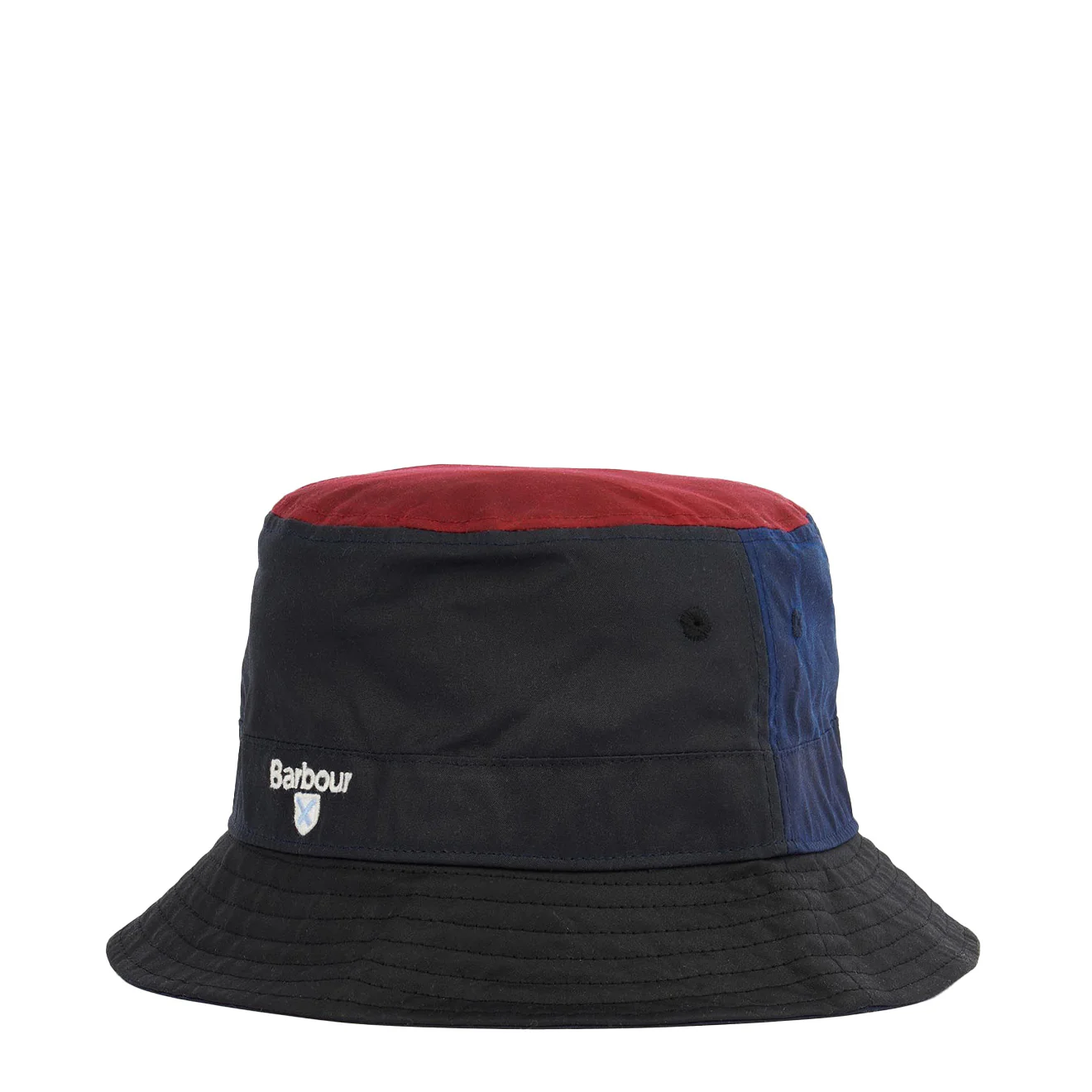Barbour Alderton Sports Hat Navy / Black / Biking Red - Image 2