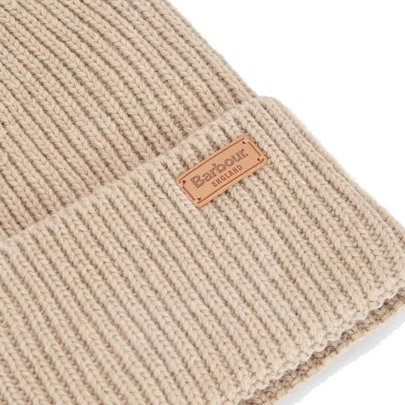 Barbour Amble Beanie Hat White Pepper - Image 3