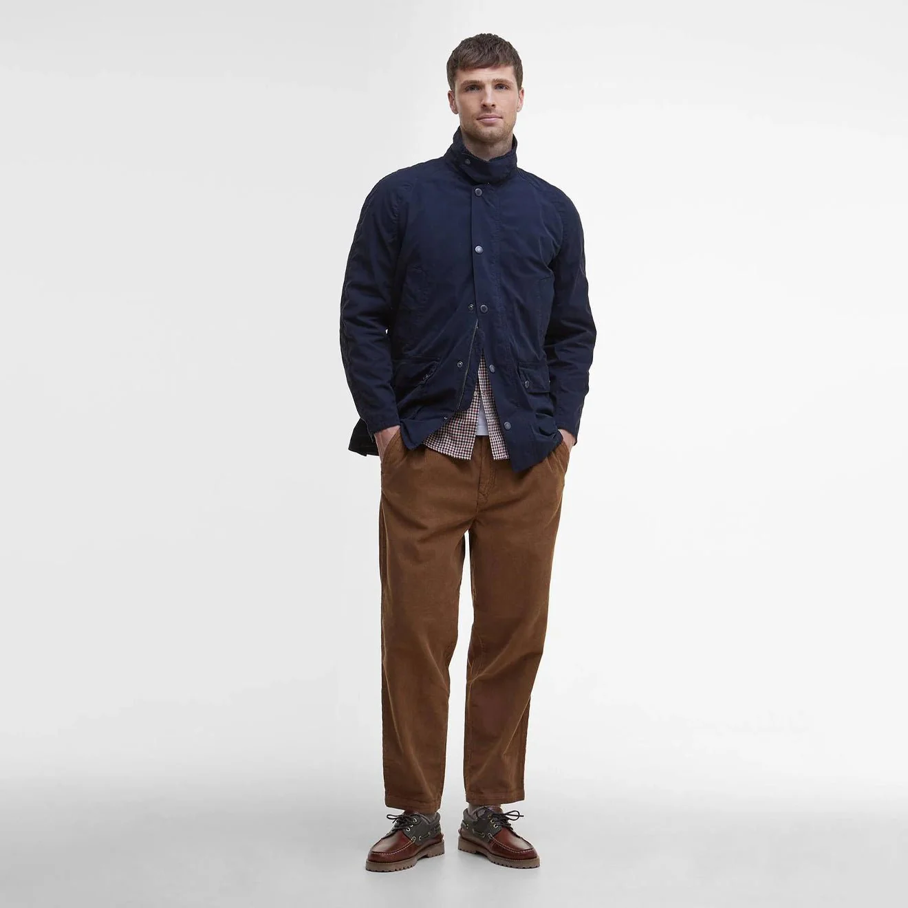 Barbour Ashby Casual Jacket Navy - Image 4