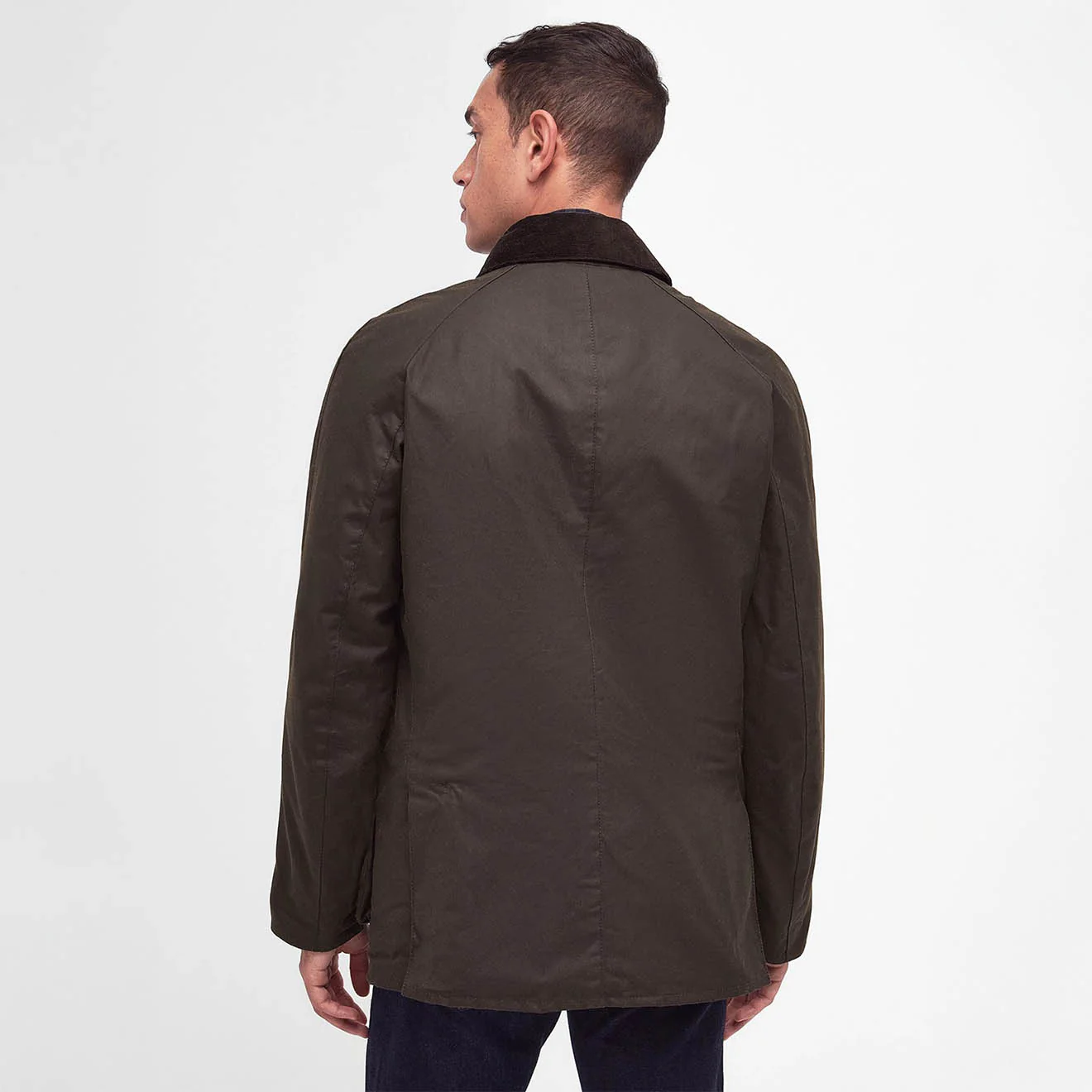 Barbour Ashby Waxed Jacket Olive - Image 4