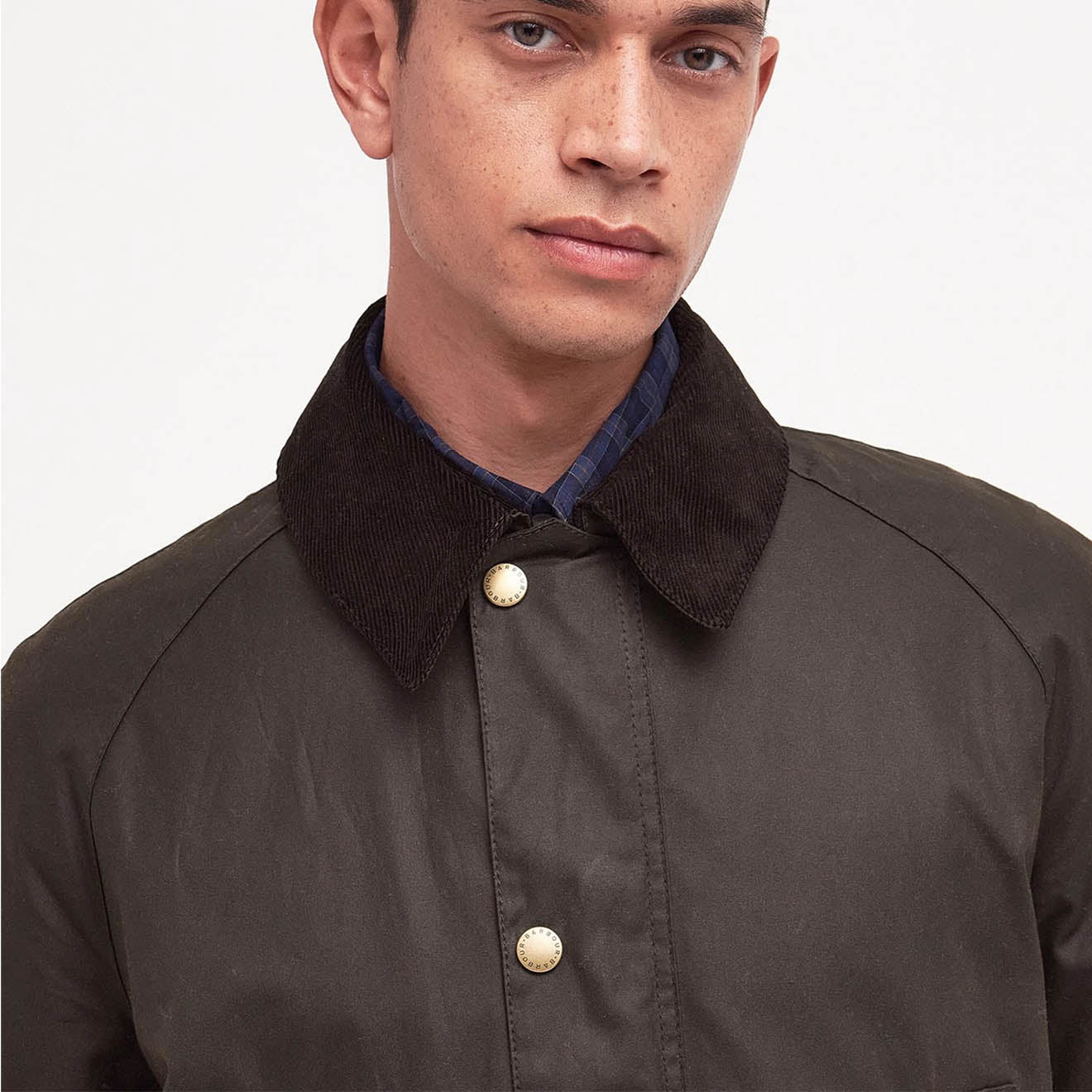 Barbour Ashby Waxed Jacket Olive - Image 7