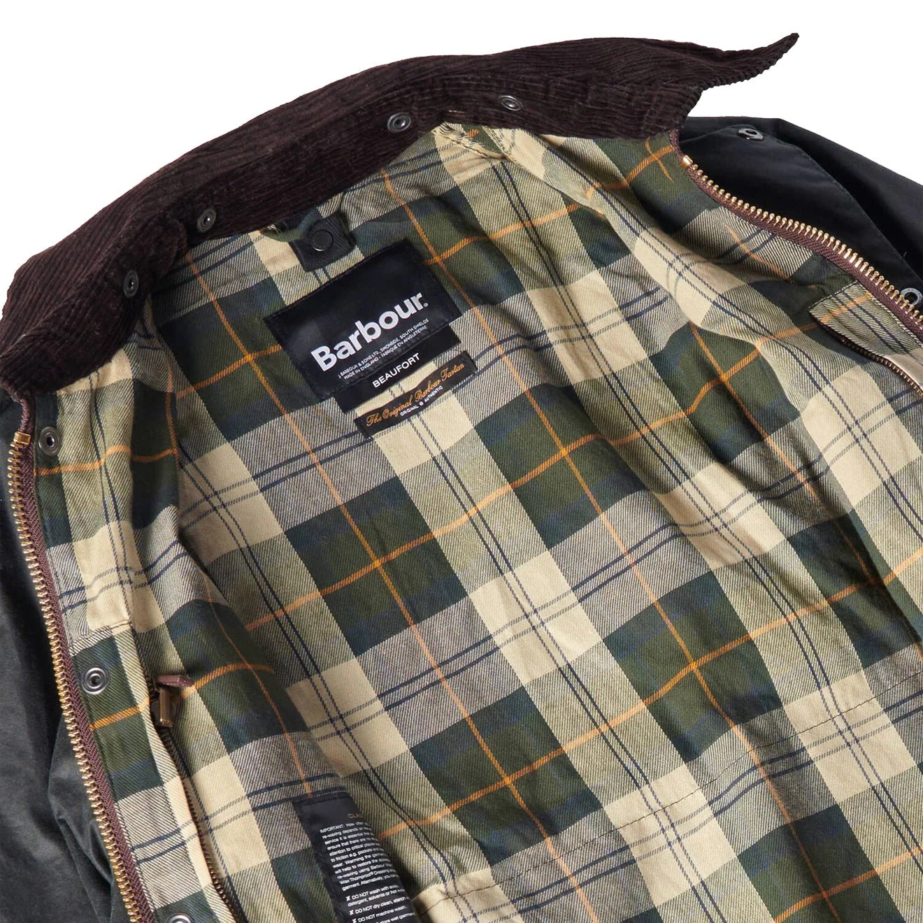 Barbour Beaufort Waxed Jacket Sage - Image 4