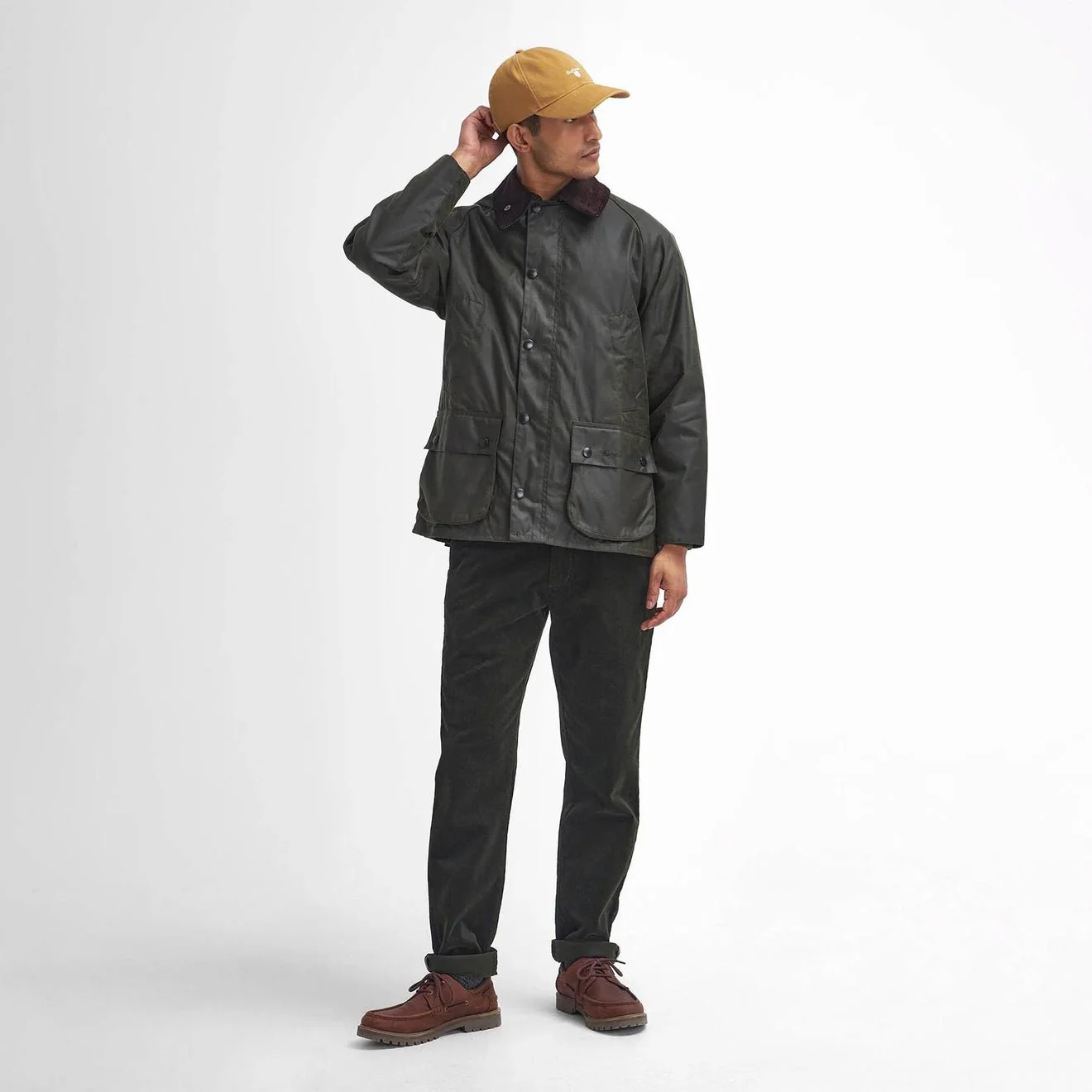 Barbour Bedale Wax Jacket Archive Olive - Image 4