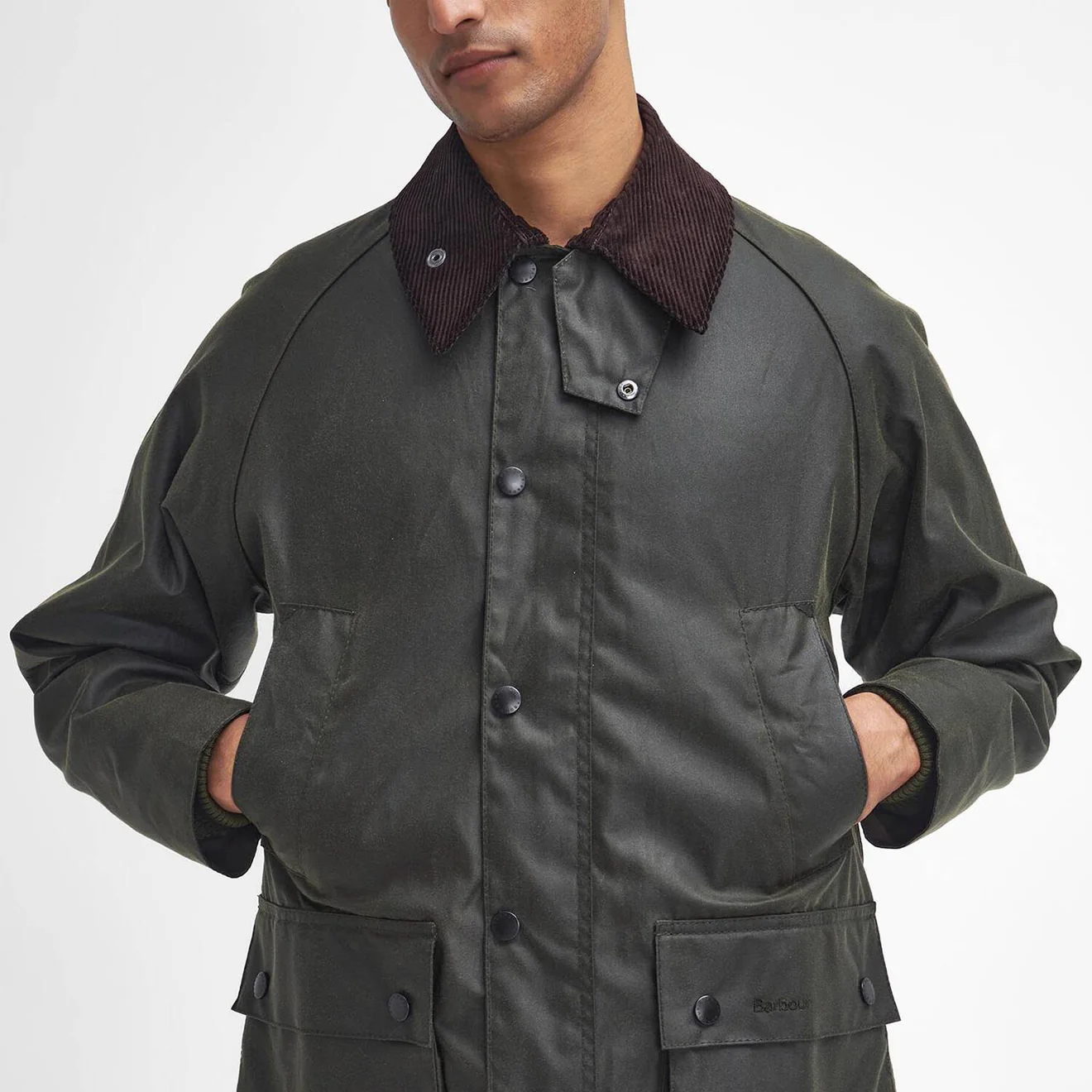 Barbour Bedale Wax Jacket Archive Olive - Image 7