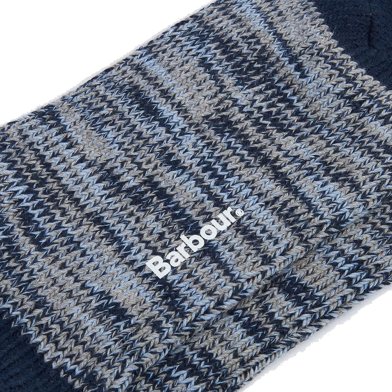 Barbour Bedrock Boot Sock Navy Mix - Image 2