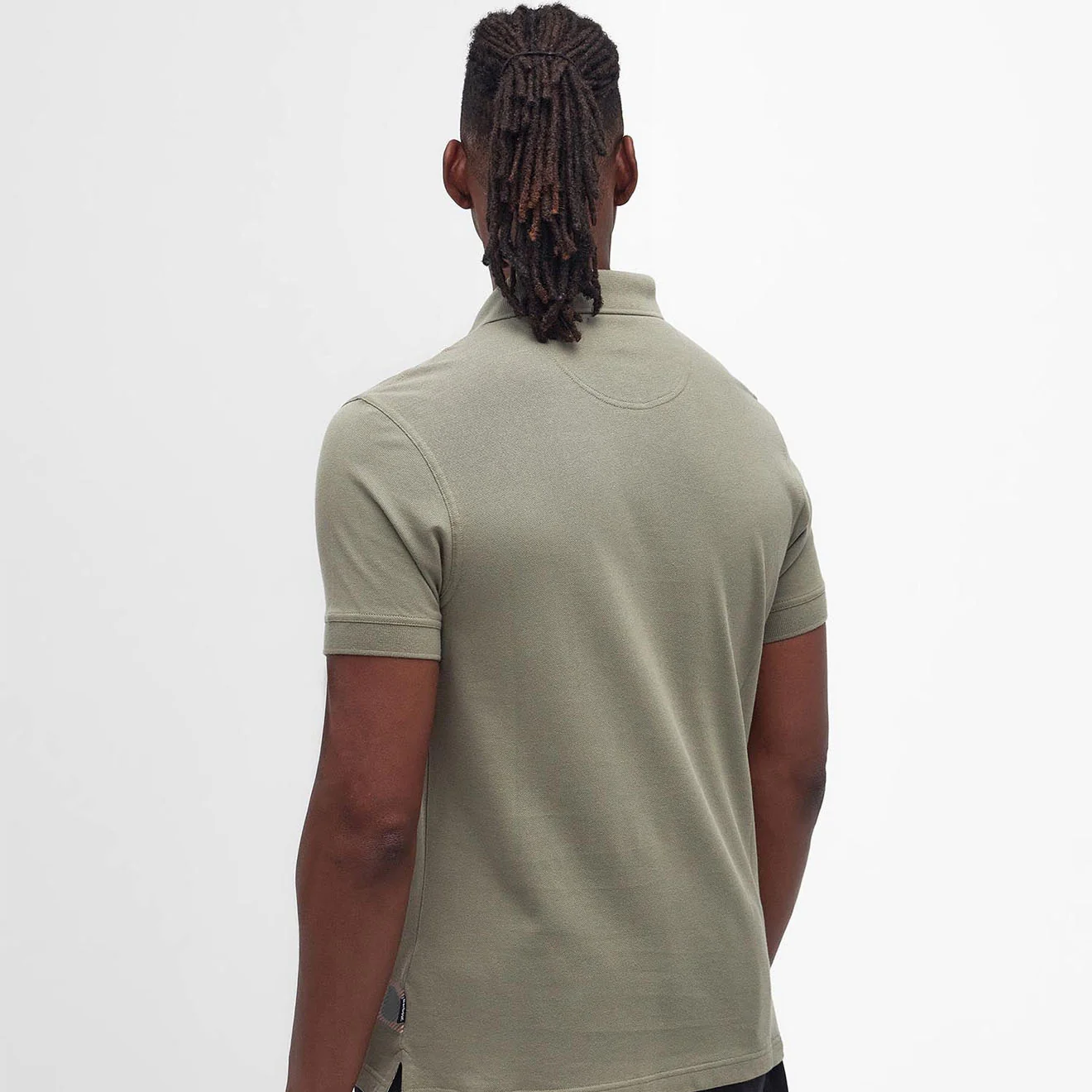 Barbour Blaine Polo Shirt Dusty Green - Image 3