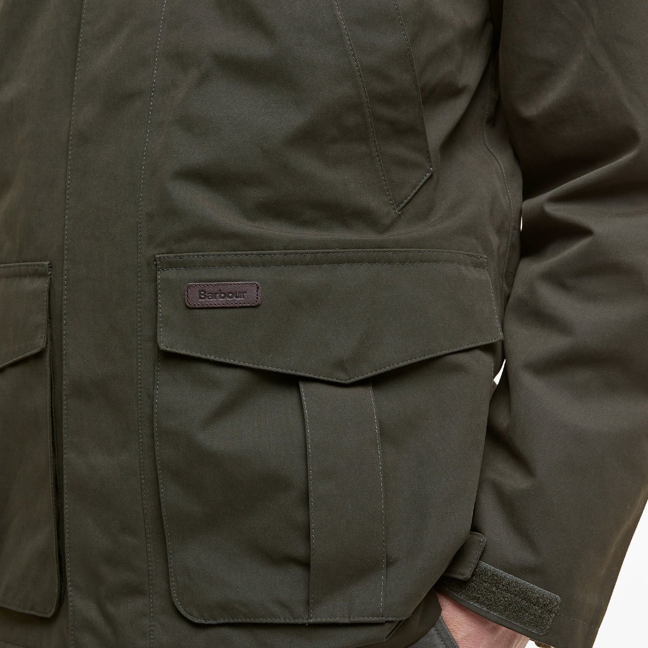 Barbour Brockstone Jacket Dark Olive - Image 7