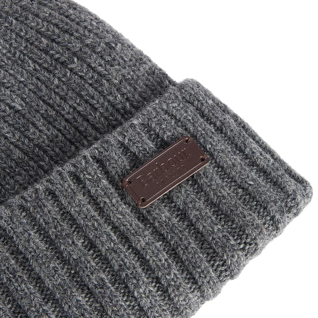 Barbour Carlton Beanie Hat Grey - Image 3
