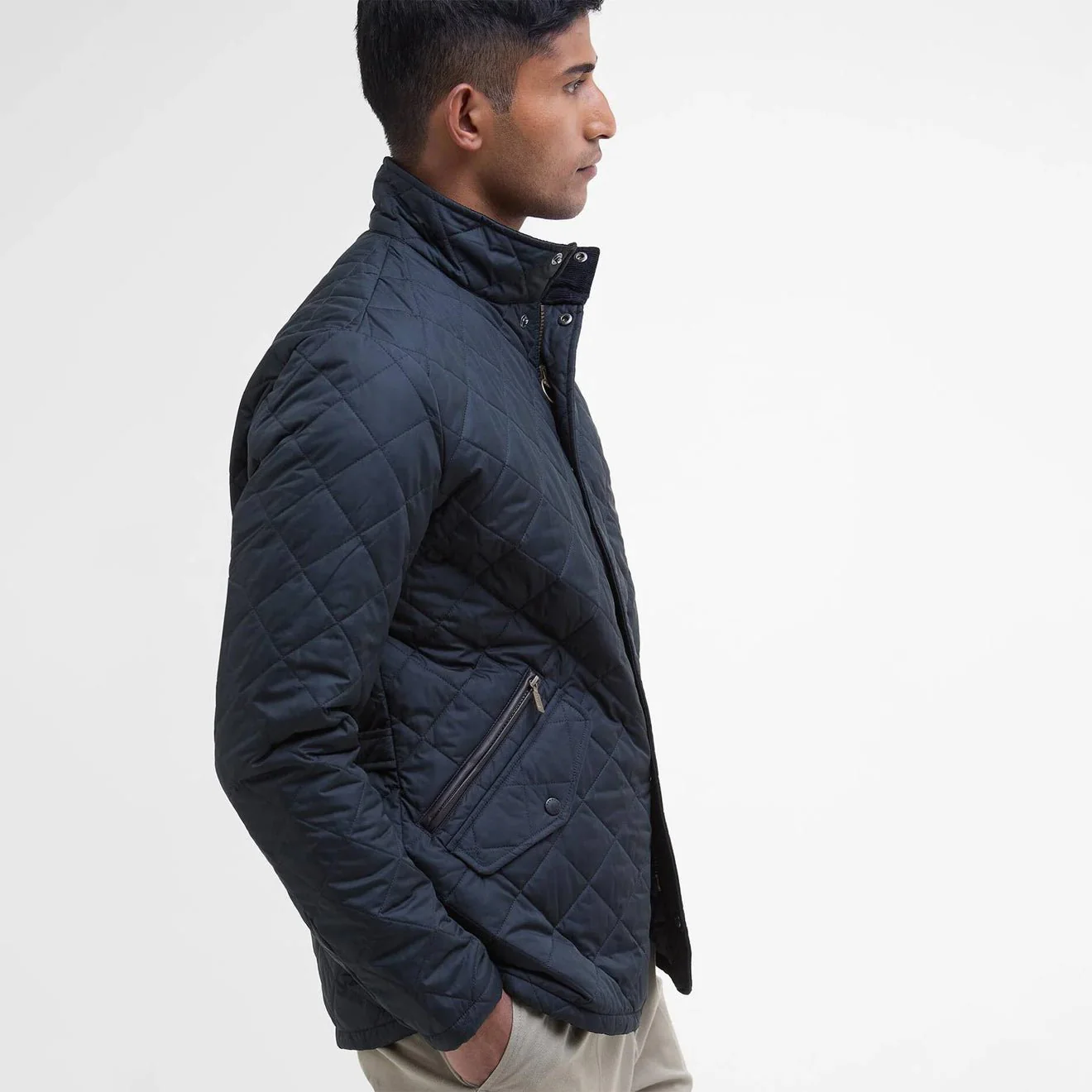 Barbour Chelsea Sportsquilt Jacket Navy - Image 3