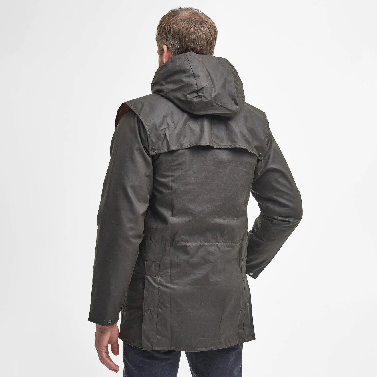 Barbour Classic Durham Waxed Jacket Olive - Image 4