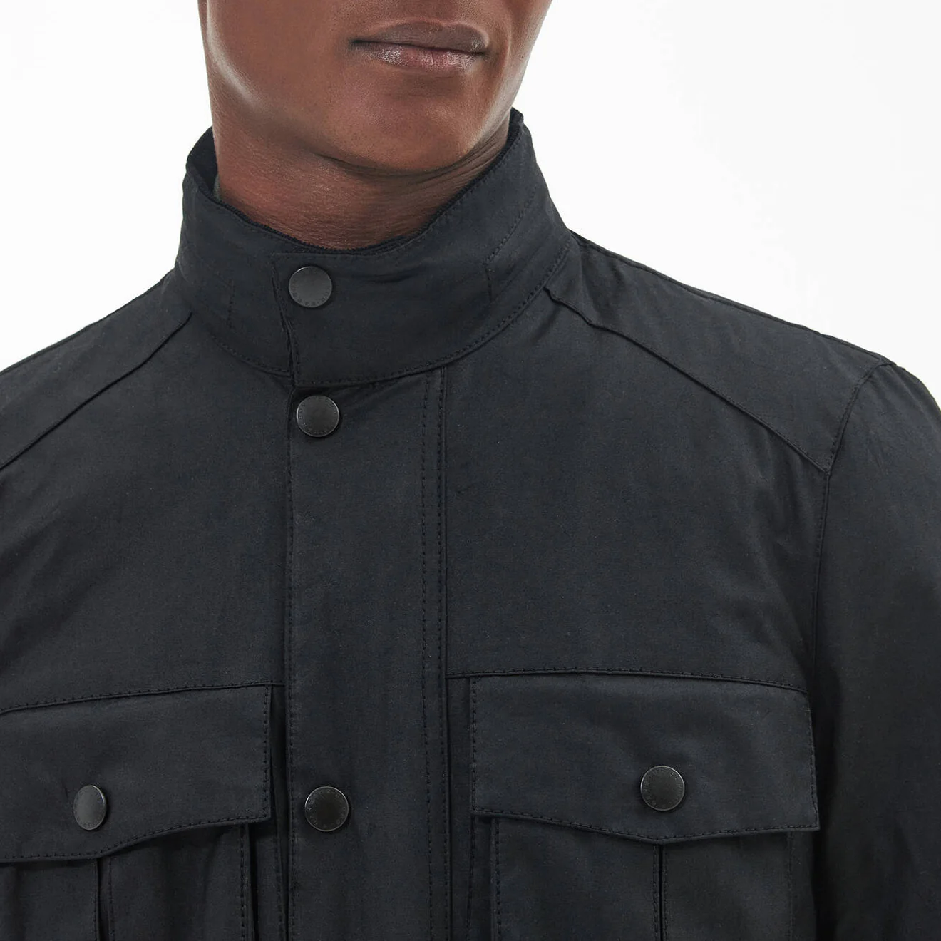 Barbour Corbridge Waxed Jacket Black/Classic - Image 4