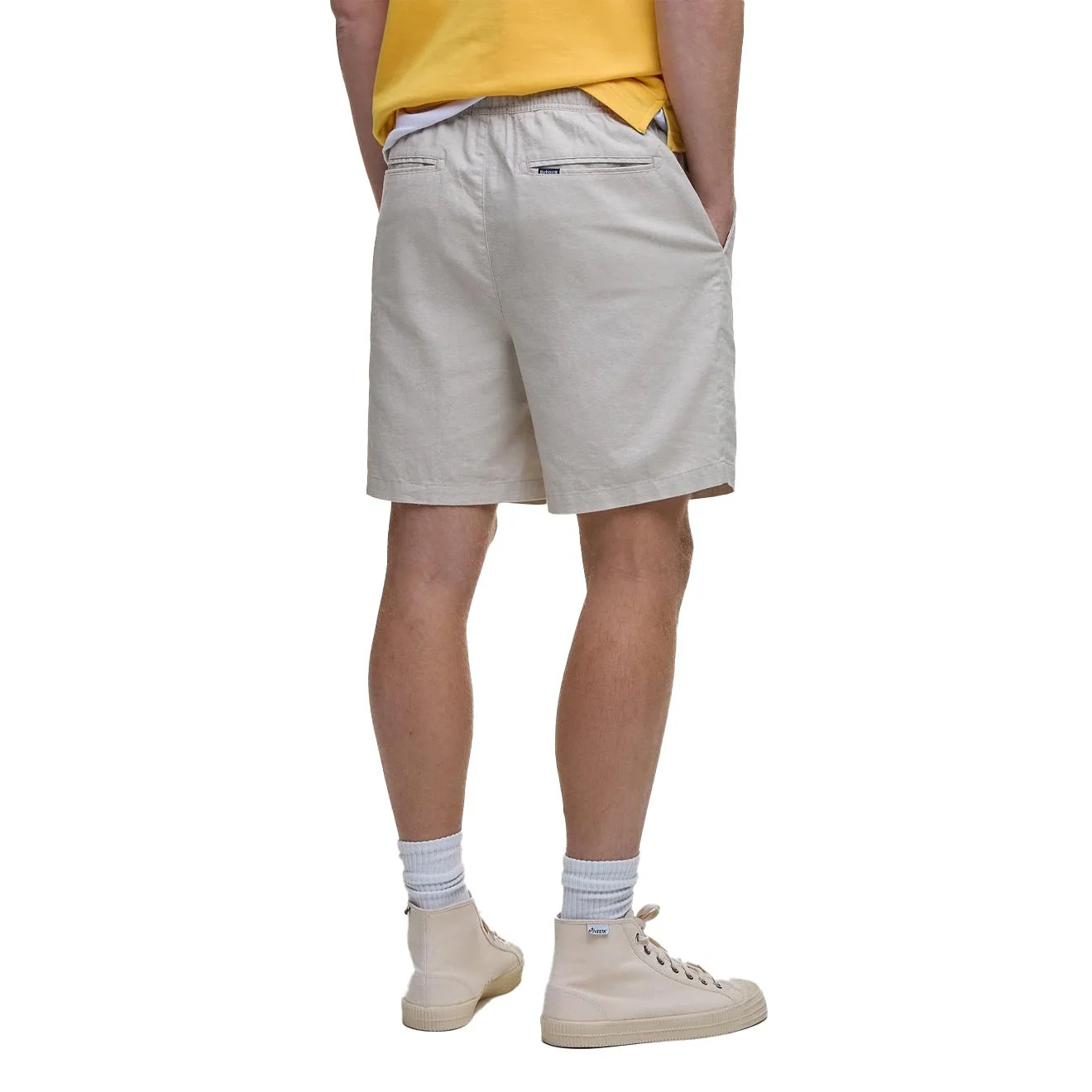 Barbour Cotton Linen Relaxed Short Mist - Image 4