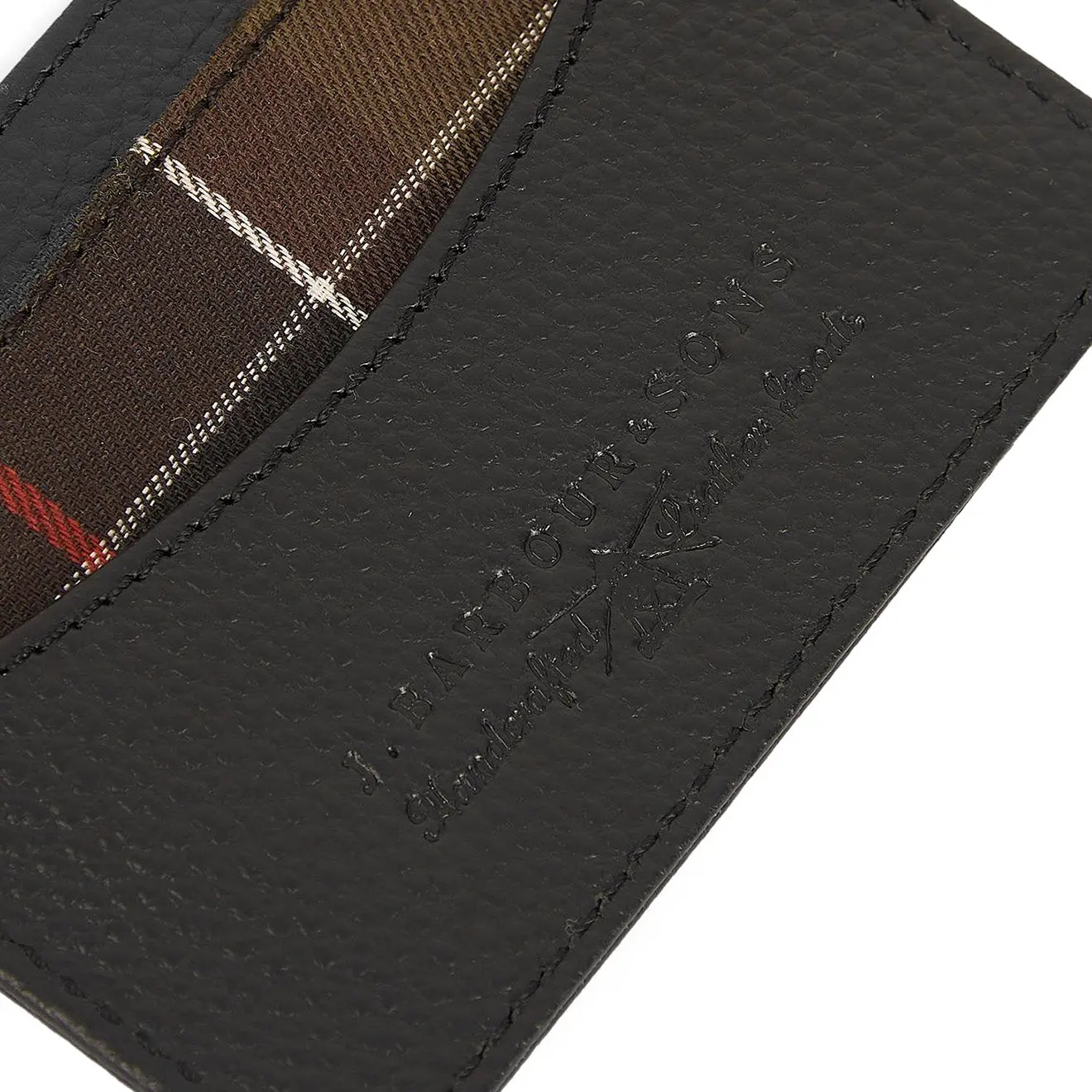 Barbour Debossed Logo Card Holder Classic Black - Image 3