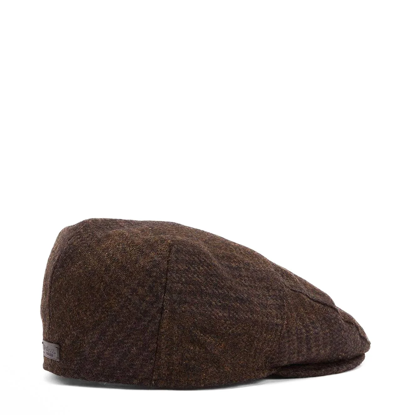 Barbour Deveron Tweed Flat Cap Coffee - Image 2