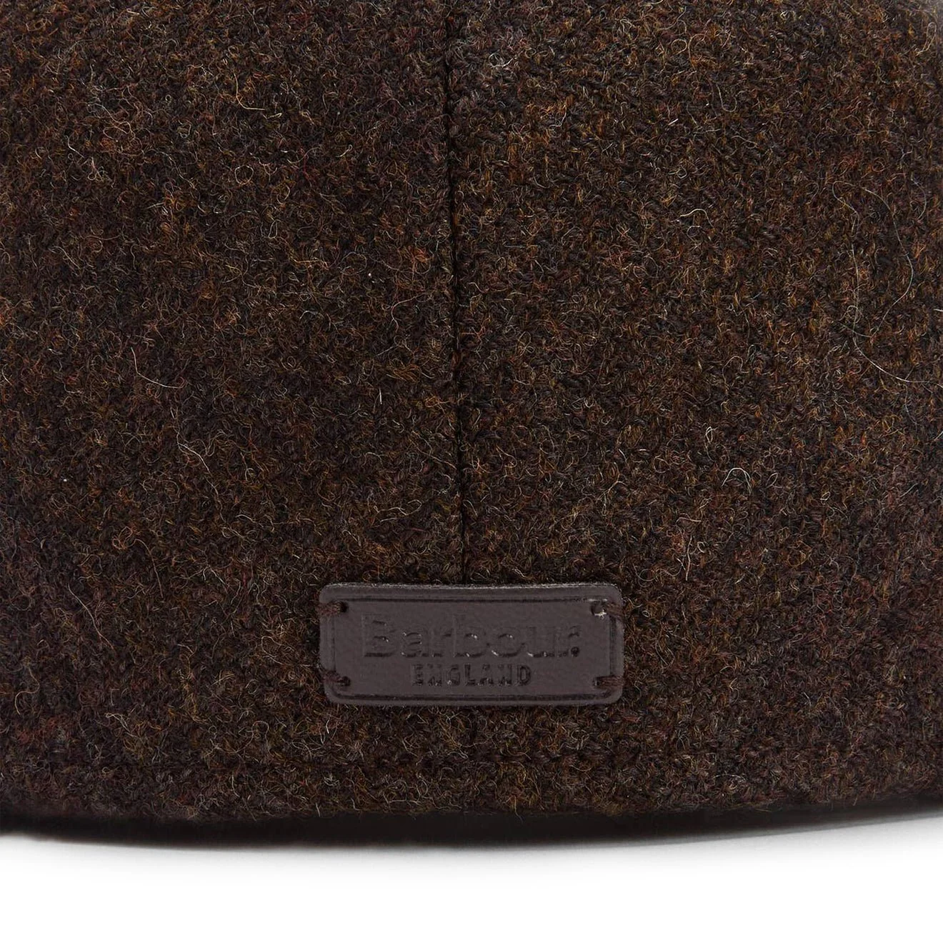 Barbour Deveron Tweed Flat Cap Coffee - Image 5