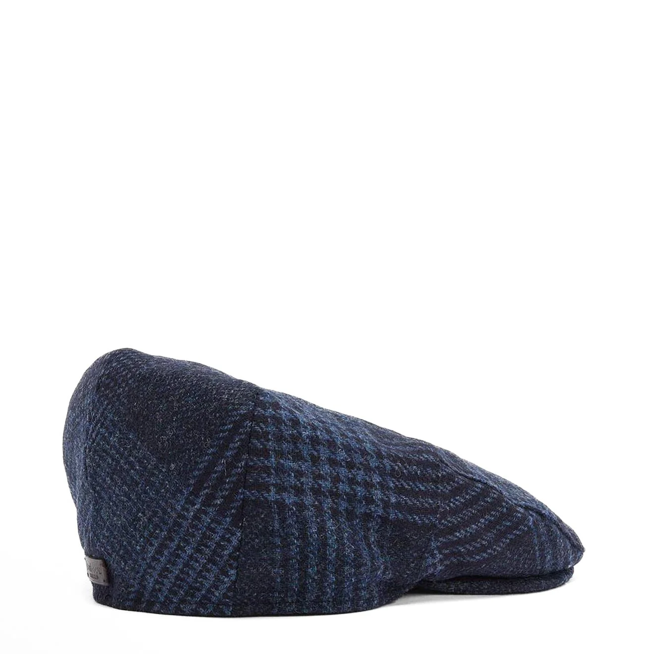 Barbour Deveron Tweed Flat Cap Navy - Image 2