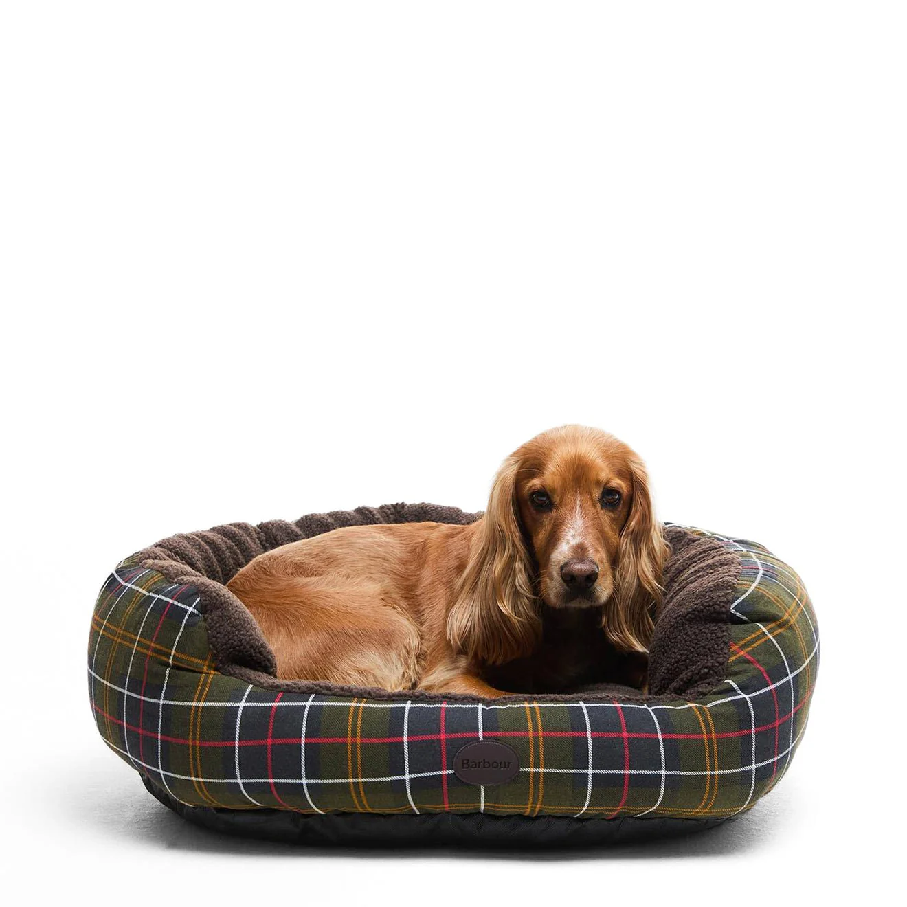 Barbour Dog Snuggle Bed 30" Classic Tartan - Image 4