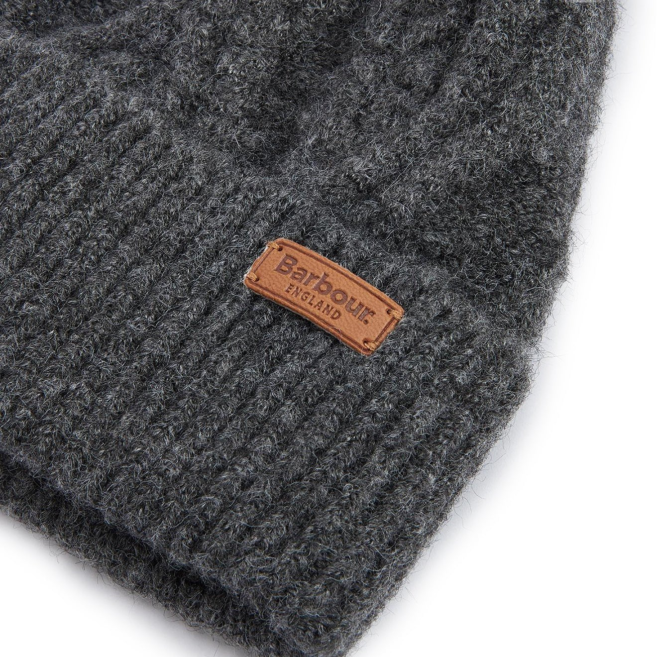 Barbour Elsdon Beanie Hat Grey - Image 3