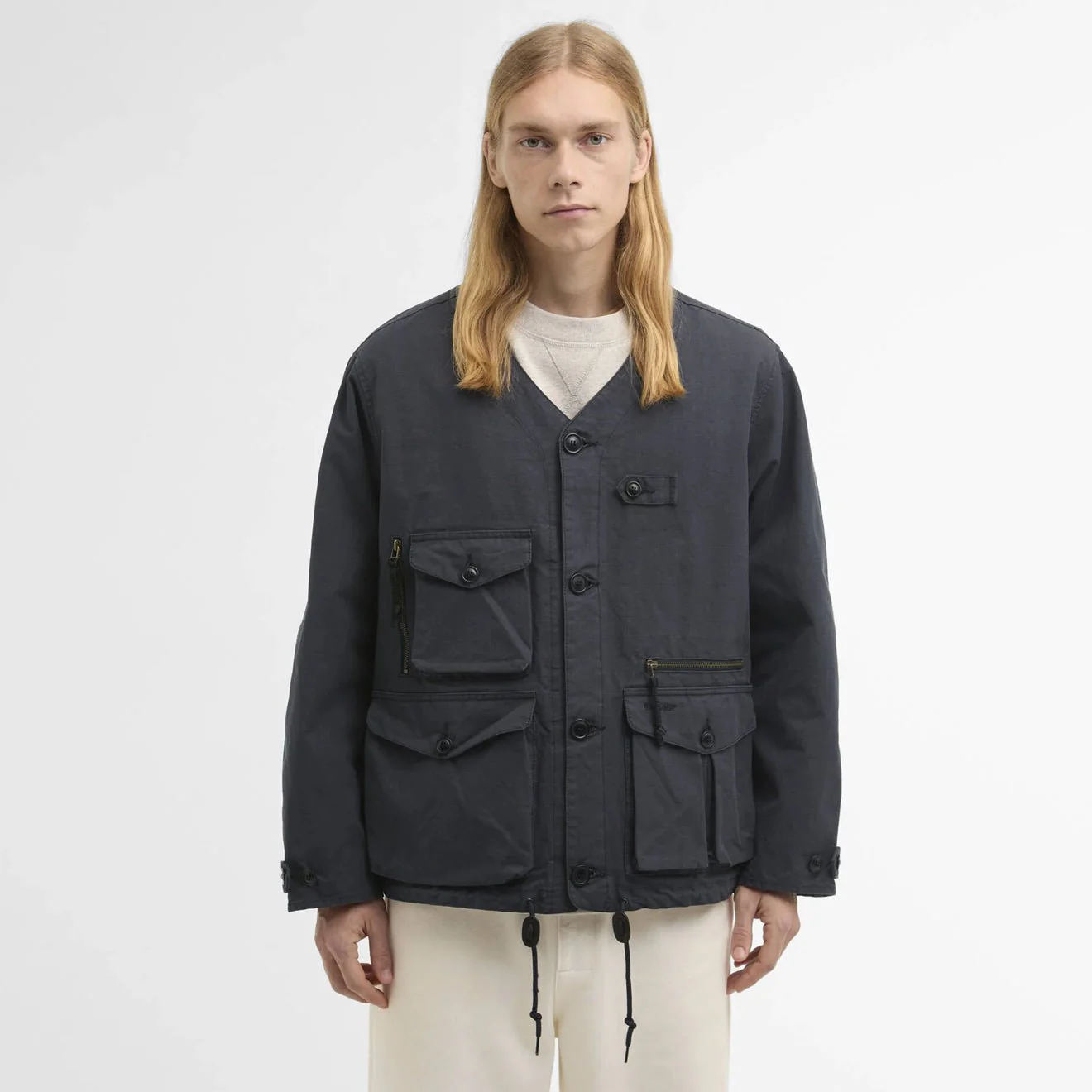 Barbour Endurance Utility Casual Jacket Navy - Image 2