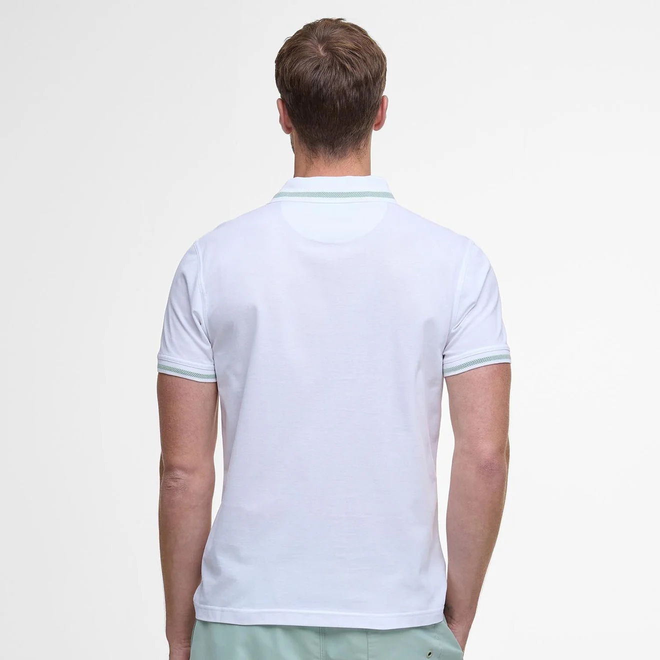 Barbour Ferrybridge Lightweight Polo Shirt White - Image 3