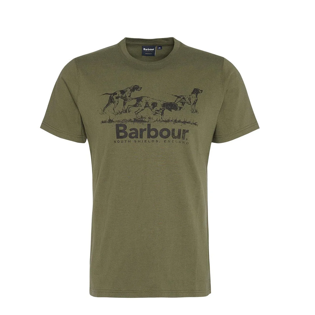 Barbour Field Dog Graphic T-Shirt Mid Olive